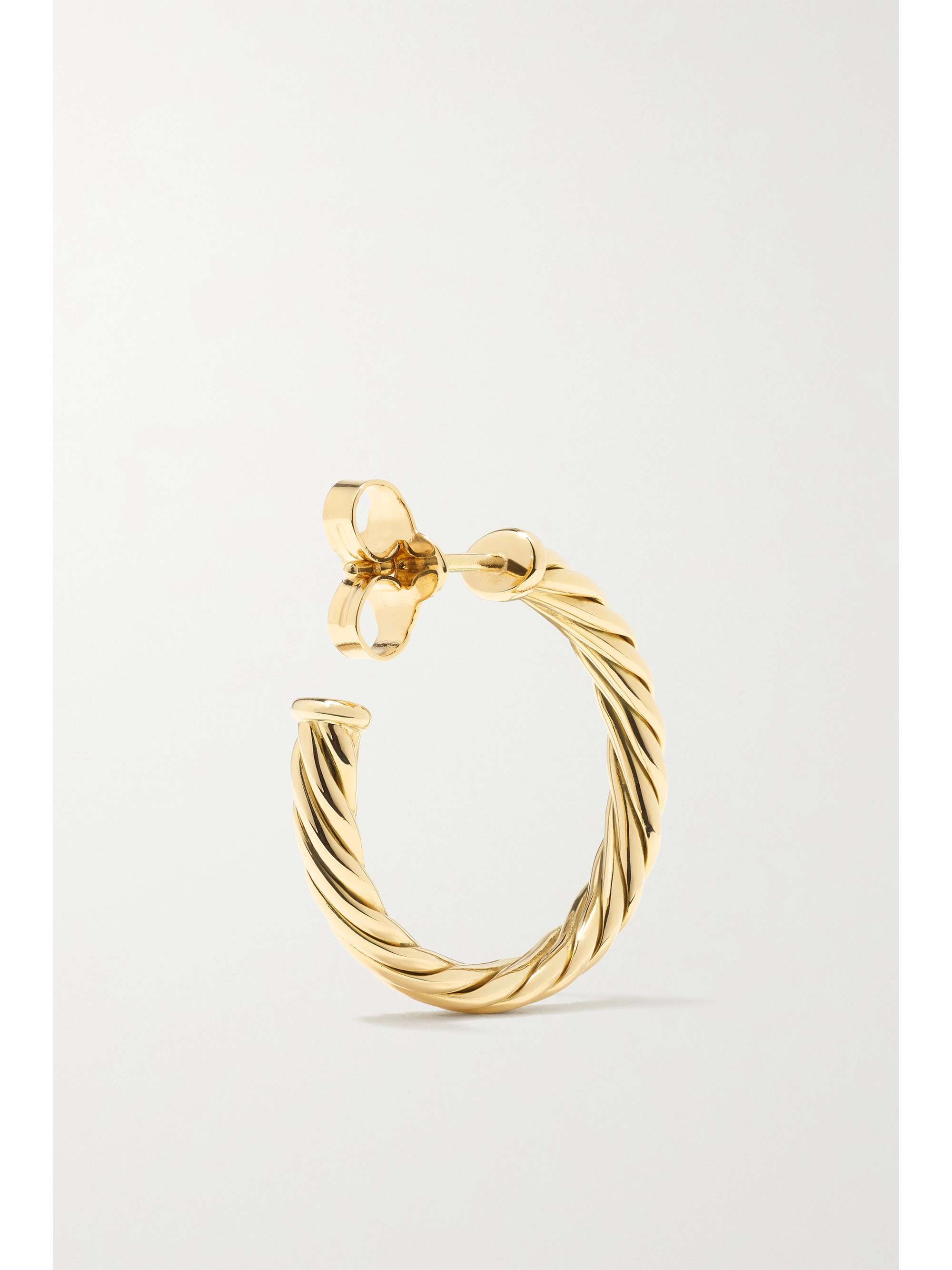 DAVID YURMAN Cable Spira 18-karat gold hoop earrings