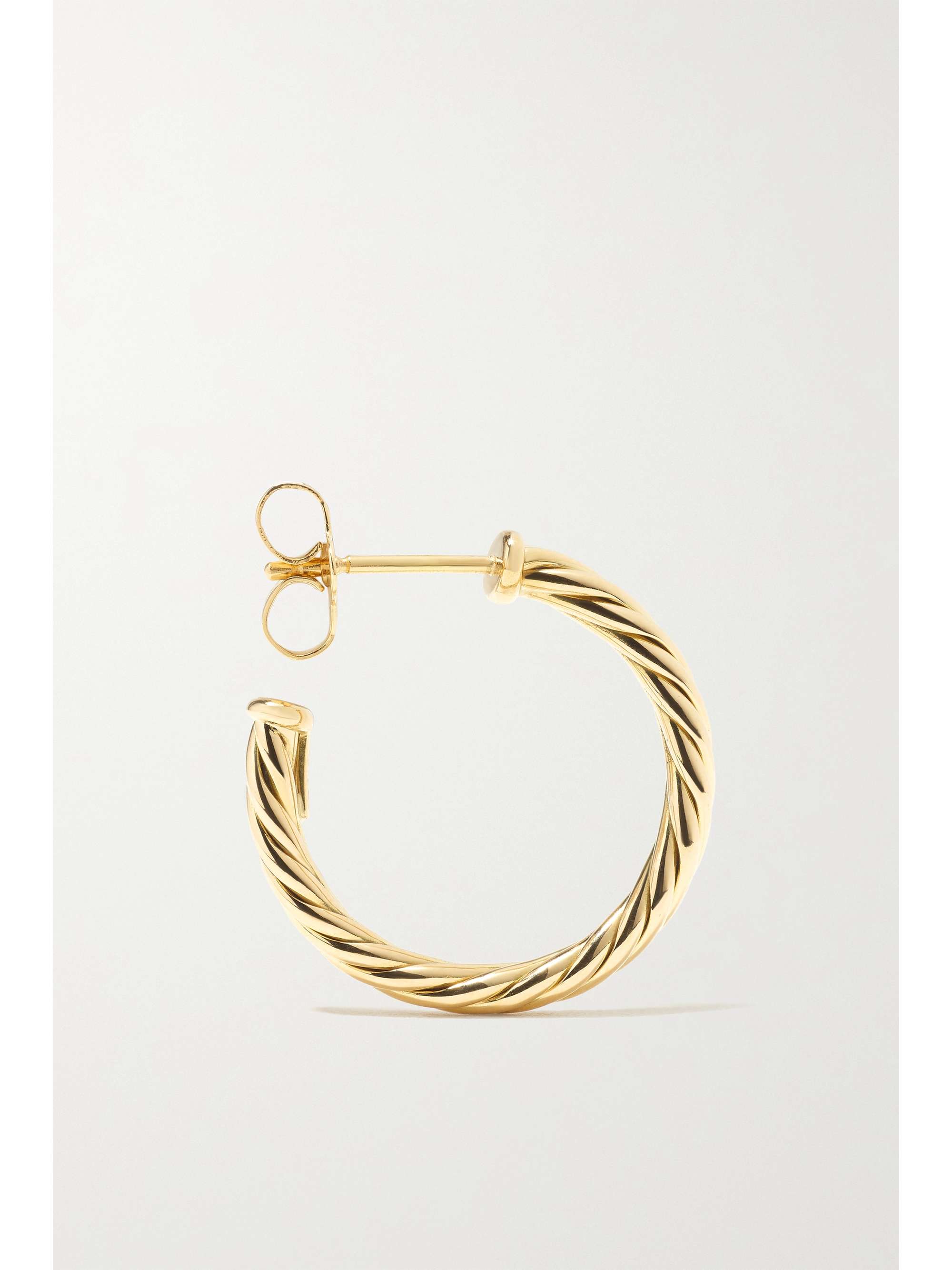 DAVID YURMAN Cable Spira 18-karat gold hoop earrings