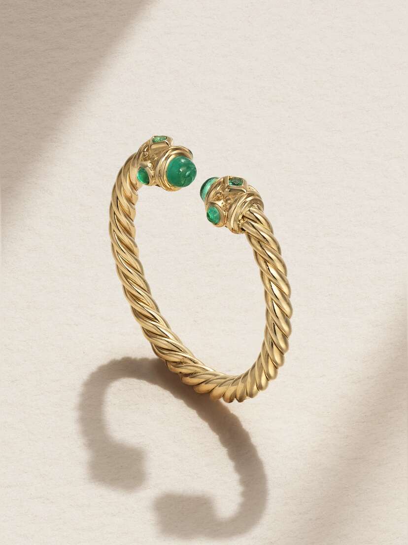 David Yurman Renaissance 1-karat Gold Emerald Ring