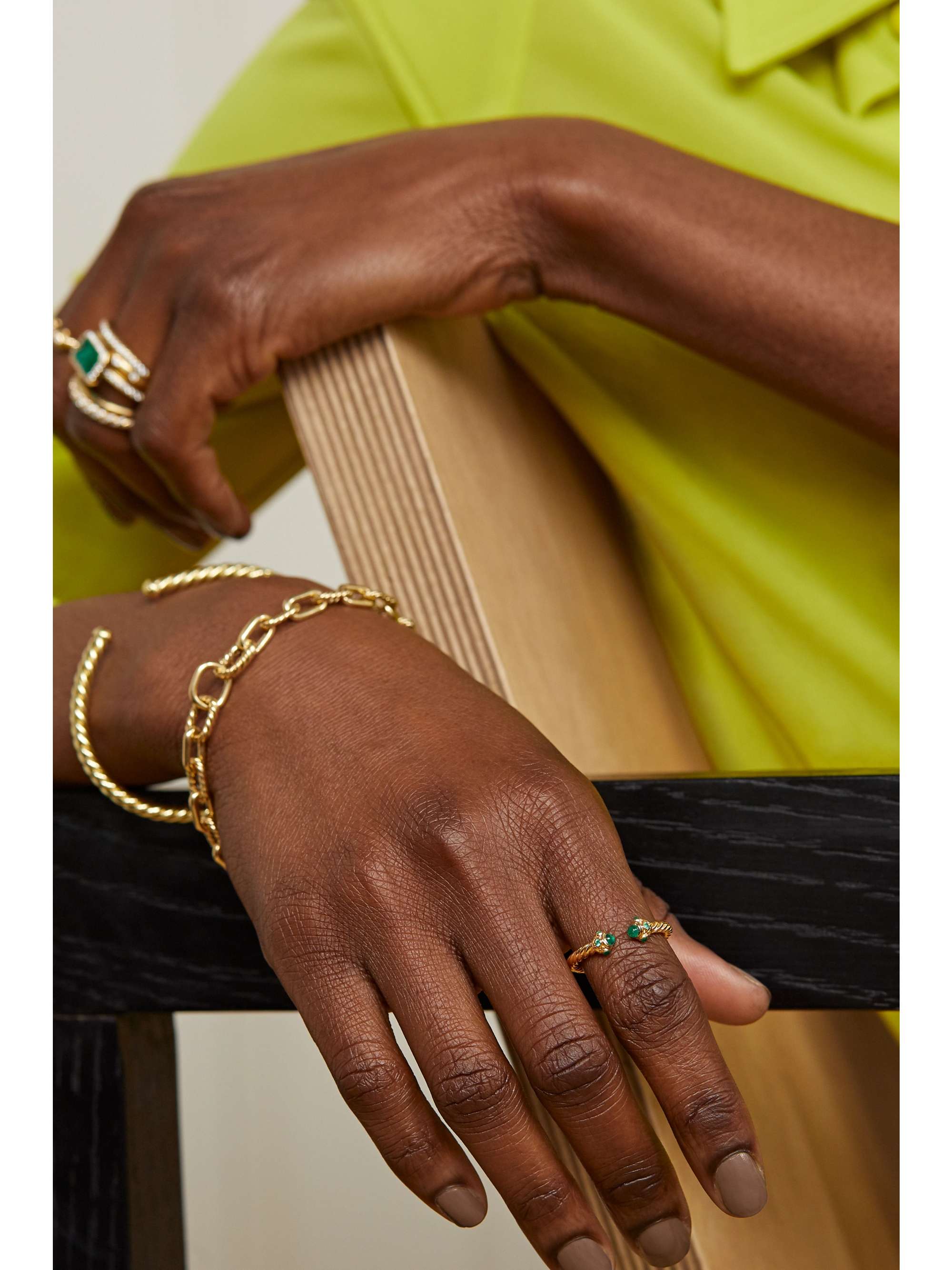 DAVID YURMAN Renaissance 18-karat gold emerald ring