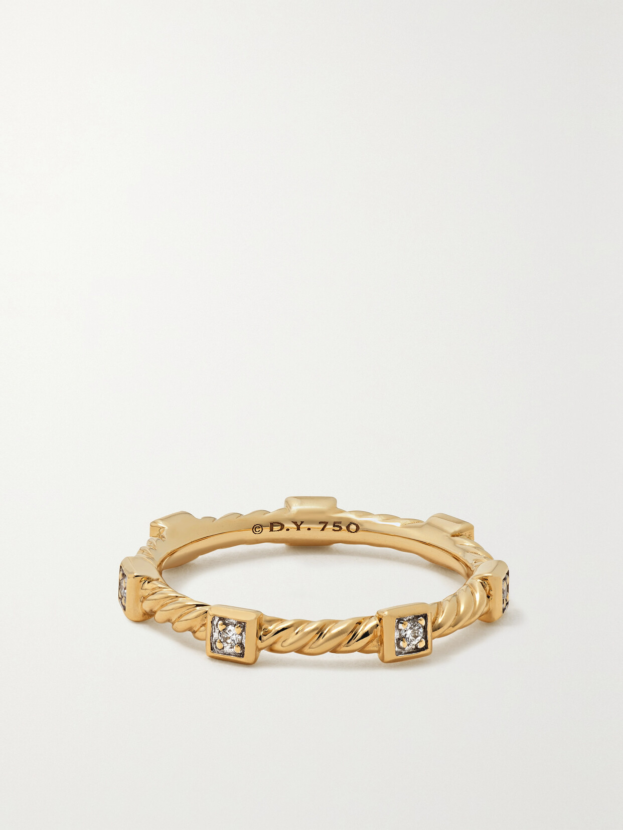 David Yurman Cable Collectibles 18-karat Gold Diamond Ring