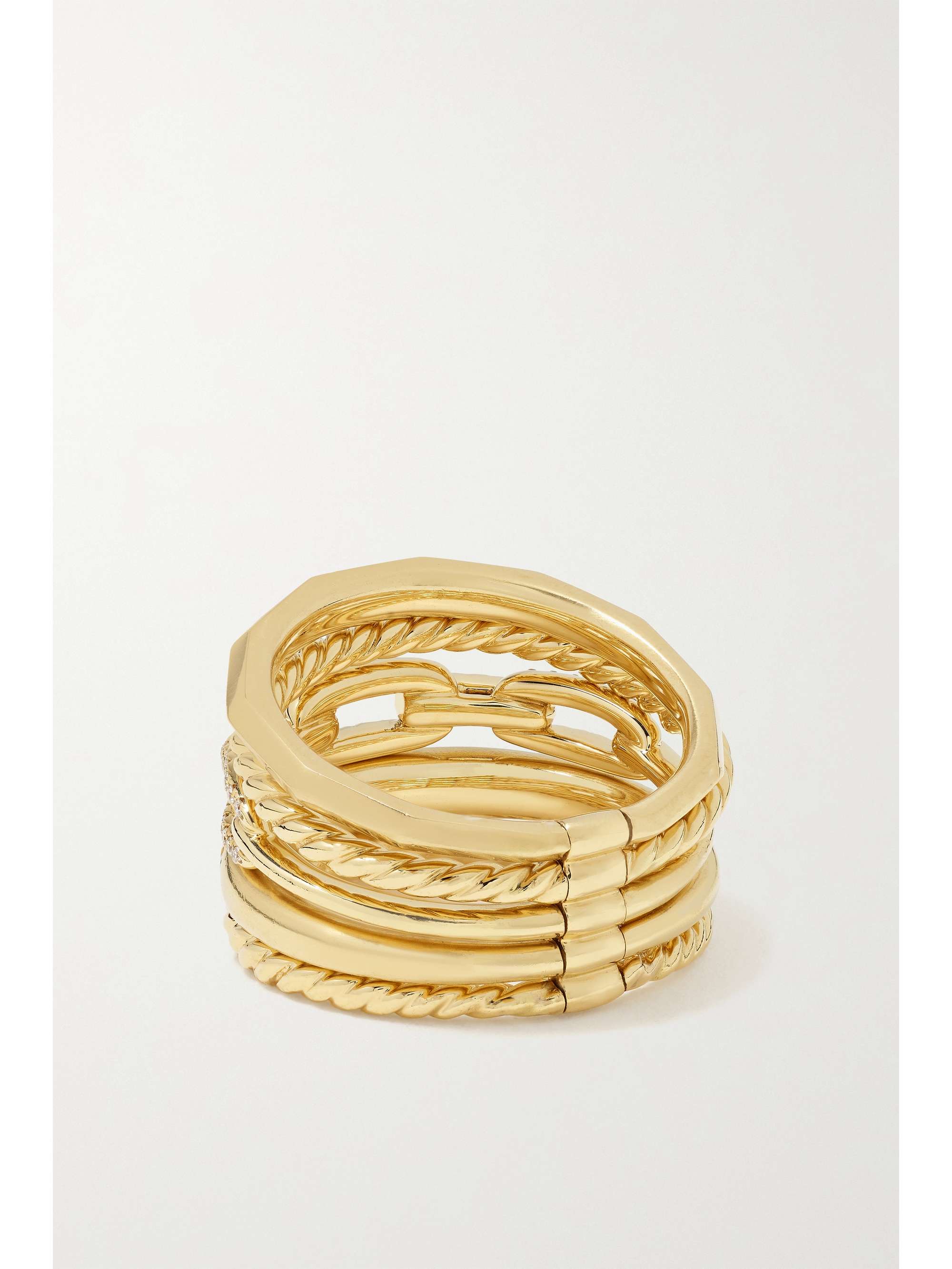 DAVID YURMAN Stax 18-karat gold diamond ring