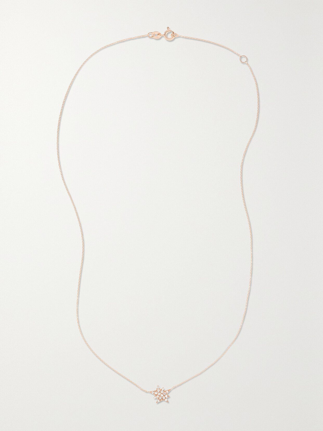 Diane Kordas Explosion 18-karat Rose Gold Diamond Necklace