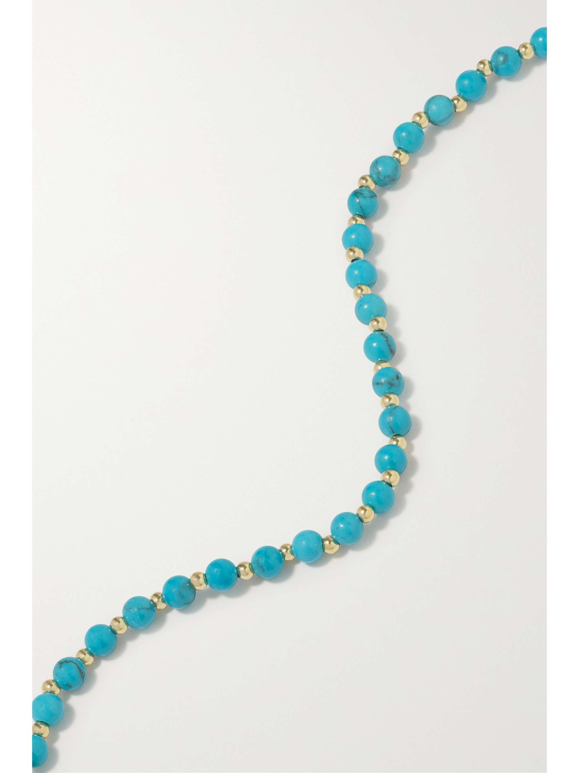 DIANE KORDAS 18-karat gold, turquoise and diamond necklace