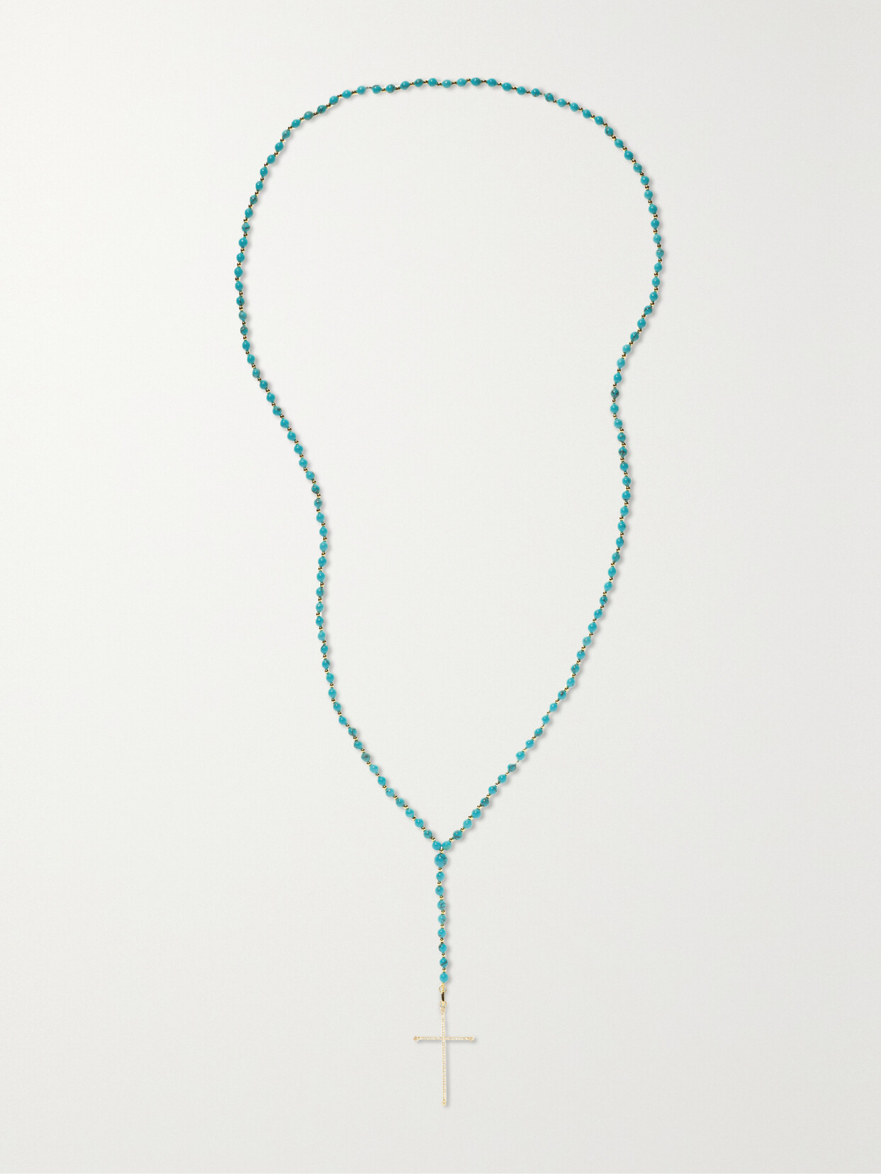 Diane Kordas - 18-karat Gold, Turquoise And Diamond Necklace - one size