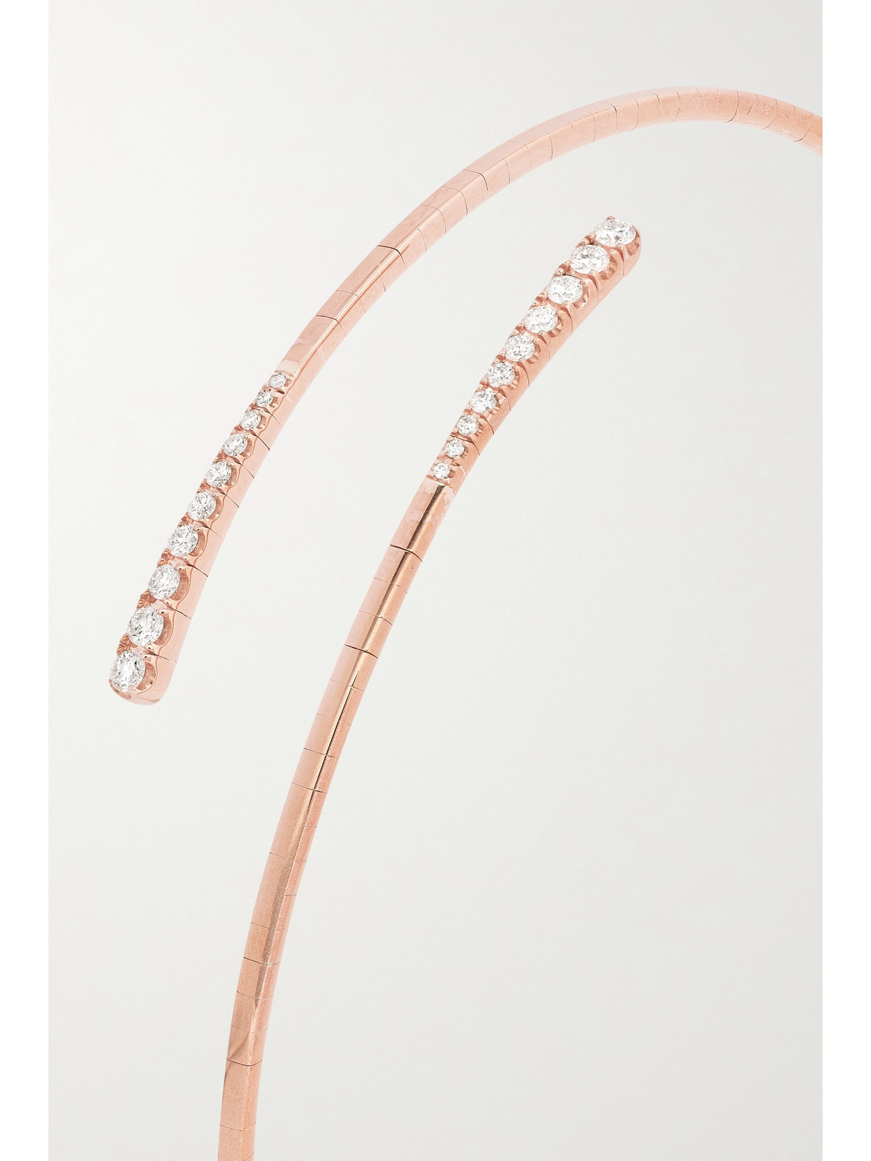 Diane Kordas 9-karat Rose Gold Diamond Cuff In Gold