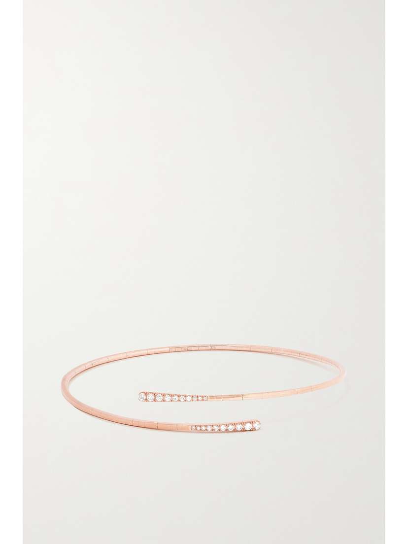 Diane Kordas 9-karat Rose Gold Diamond Cuff