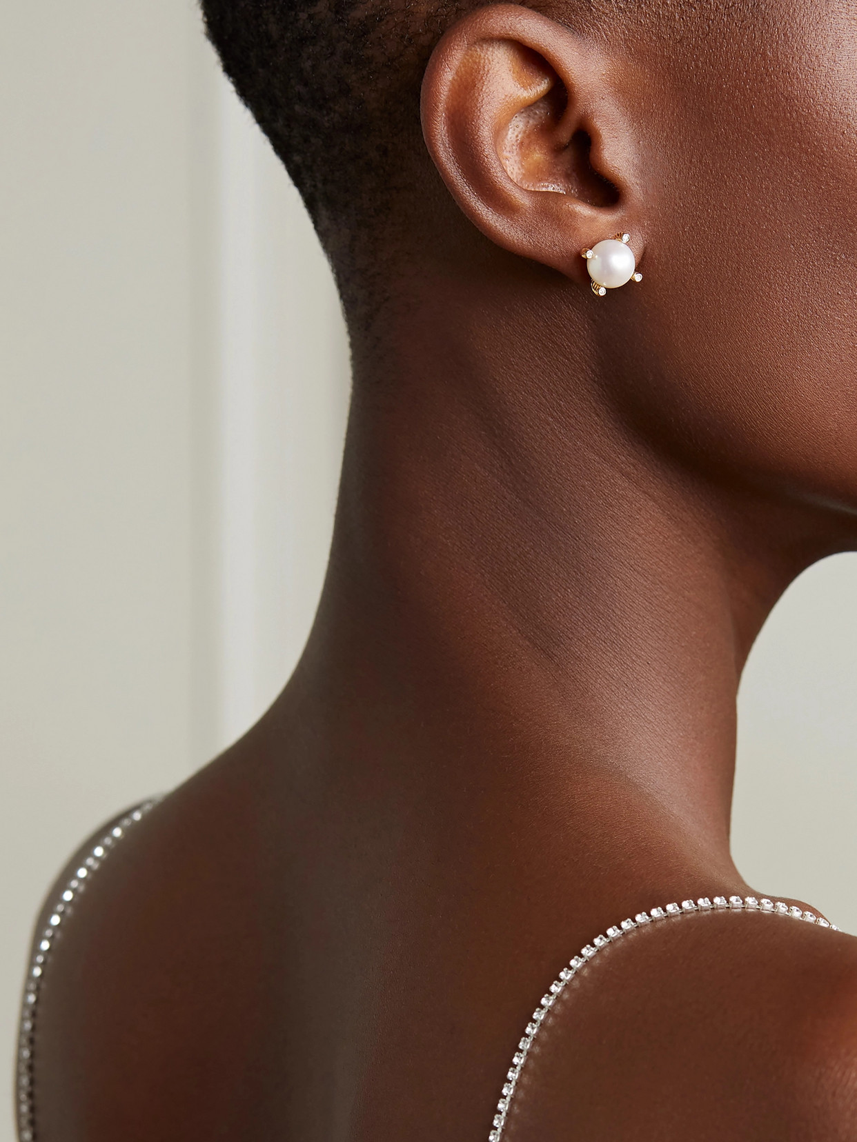 David Yurman Cable Collectibles 18-karat Gold, Pearl And Diamond Earrings In Gold