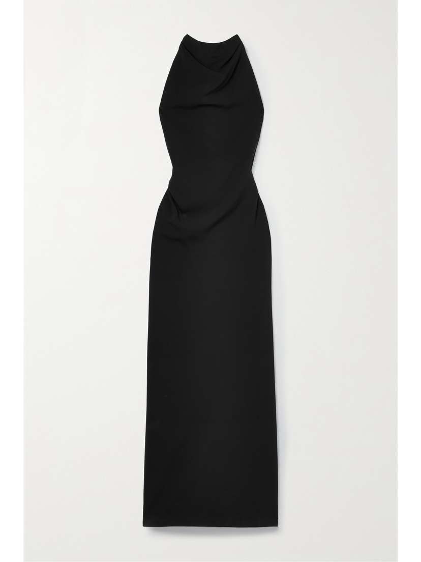Proenza Schouler Open-back Draped Crepe Maxi Dress