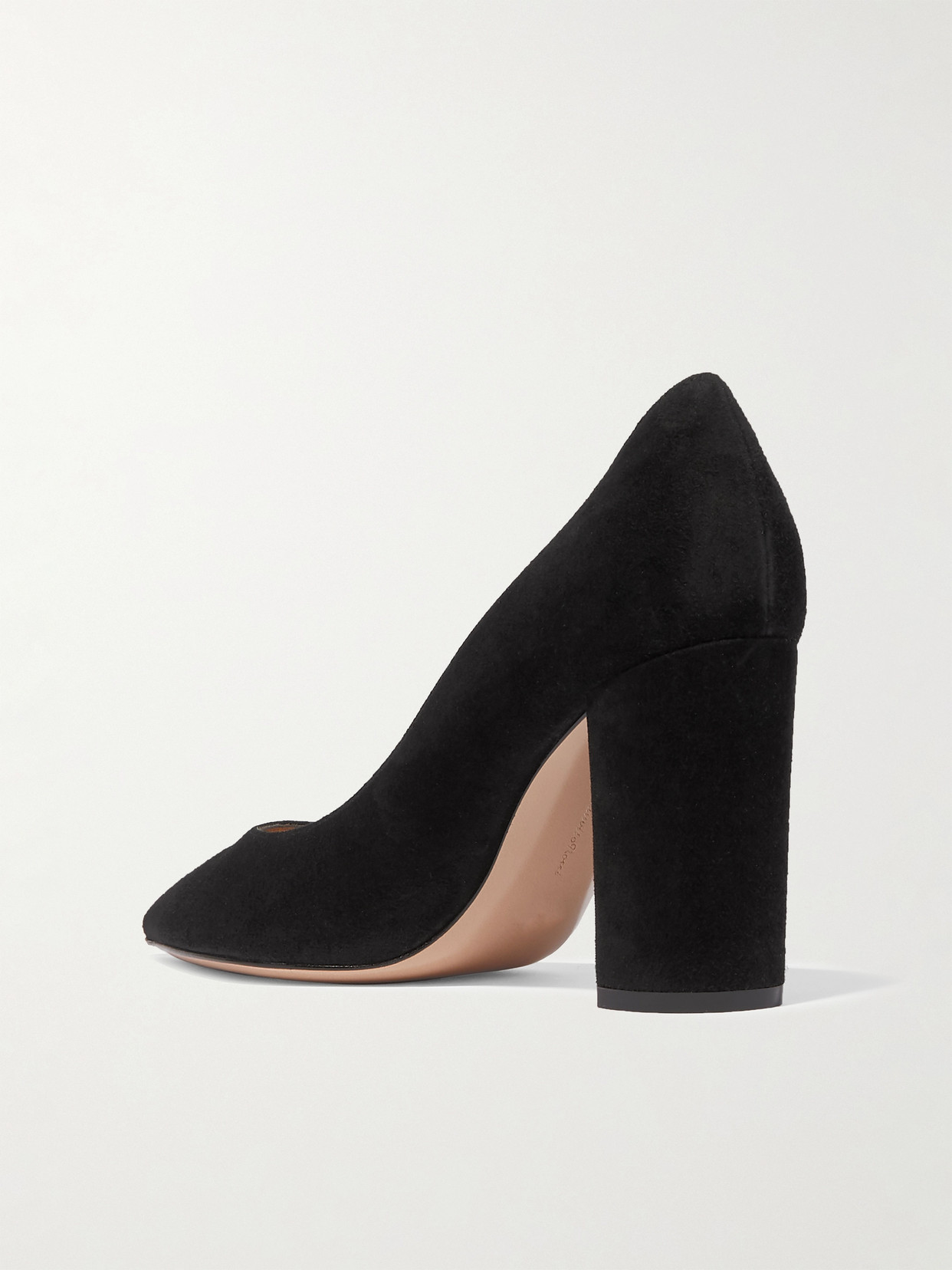 Shop Gianvito Rossi Piper 85 Suede Pumps In Black