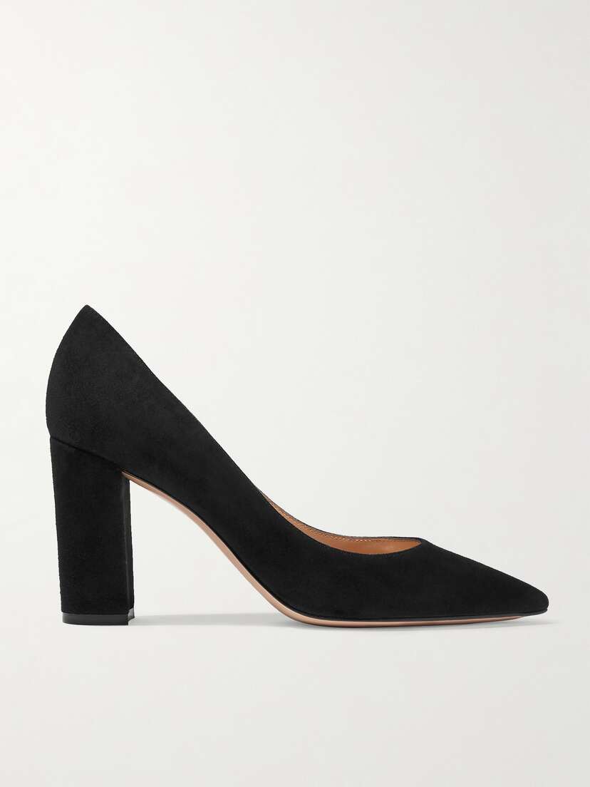 Gianvito Rossi Piper 85 Suede Pumps