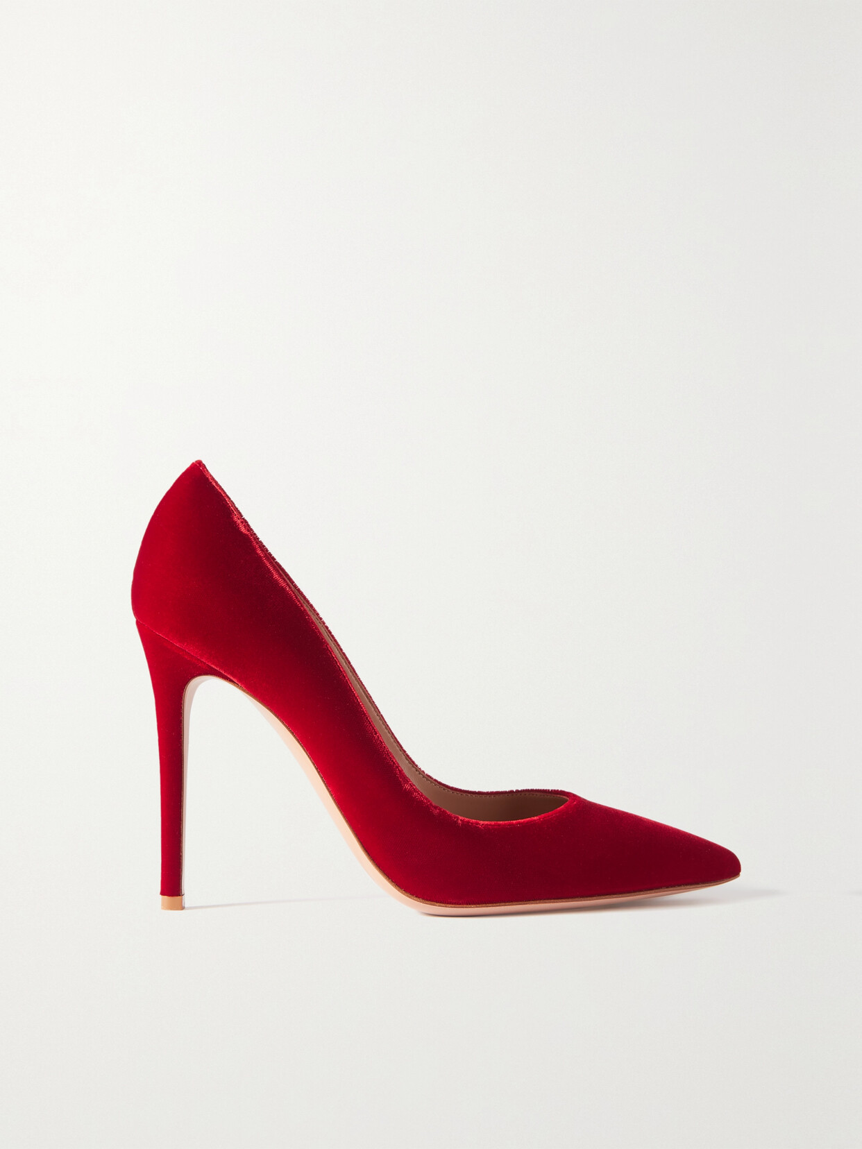 Gianvito Rossi Gianvito 105 Velvet Pumps In Red