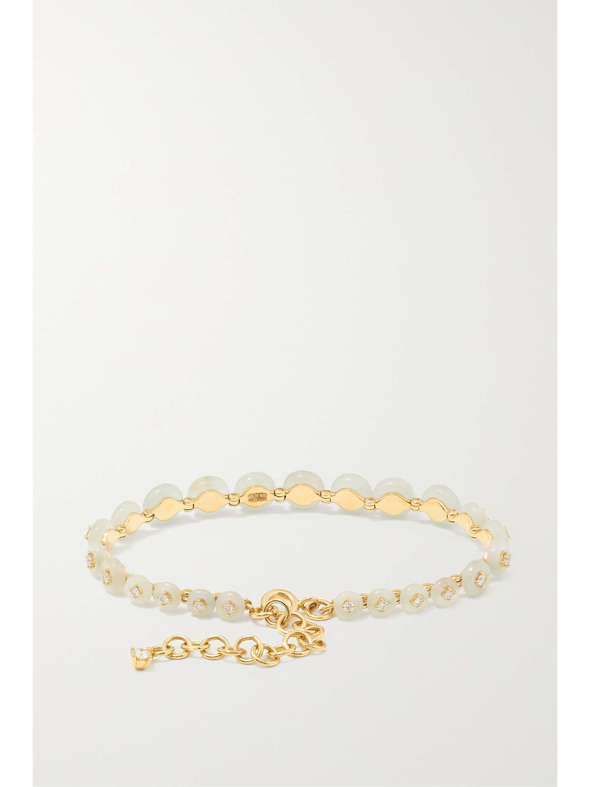 FERNANDO JORGE Surrounding Small 18-karat gold, aquamarine and diamond bracelet