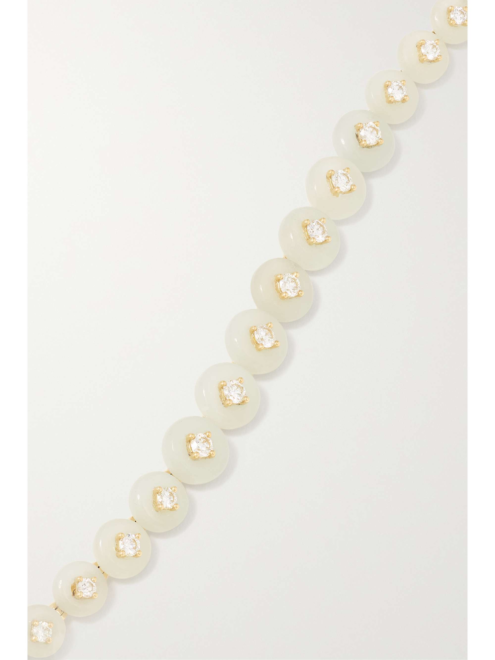 FERNANDO JORGE Surrounding Small 18-karat gold, aquamarine and diamond bracelet
