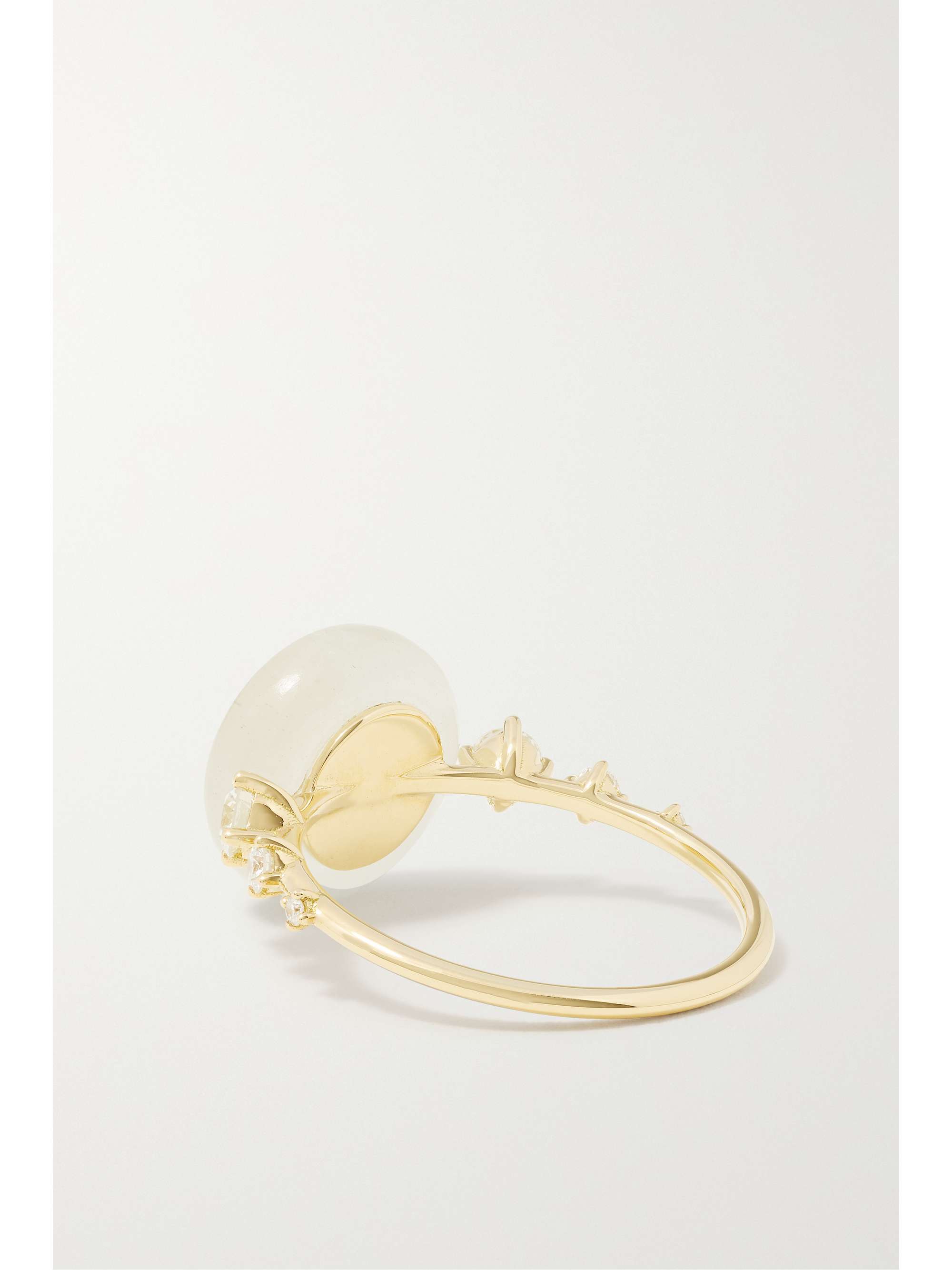 FERNANDO JORGE Orbit 18-karat gold, aquamarine and diamond ring