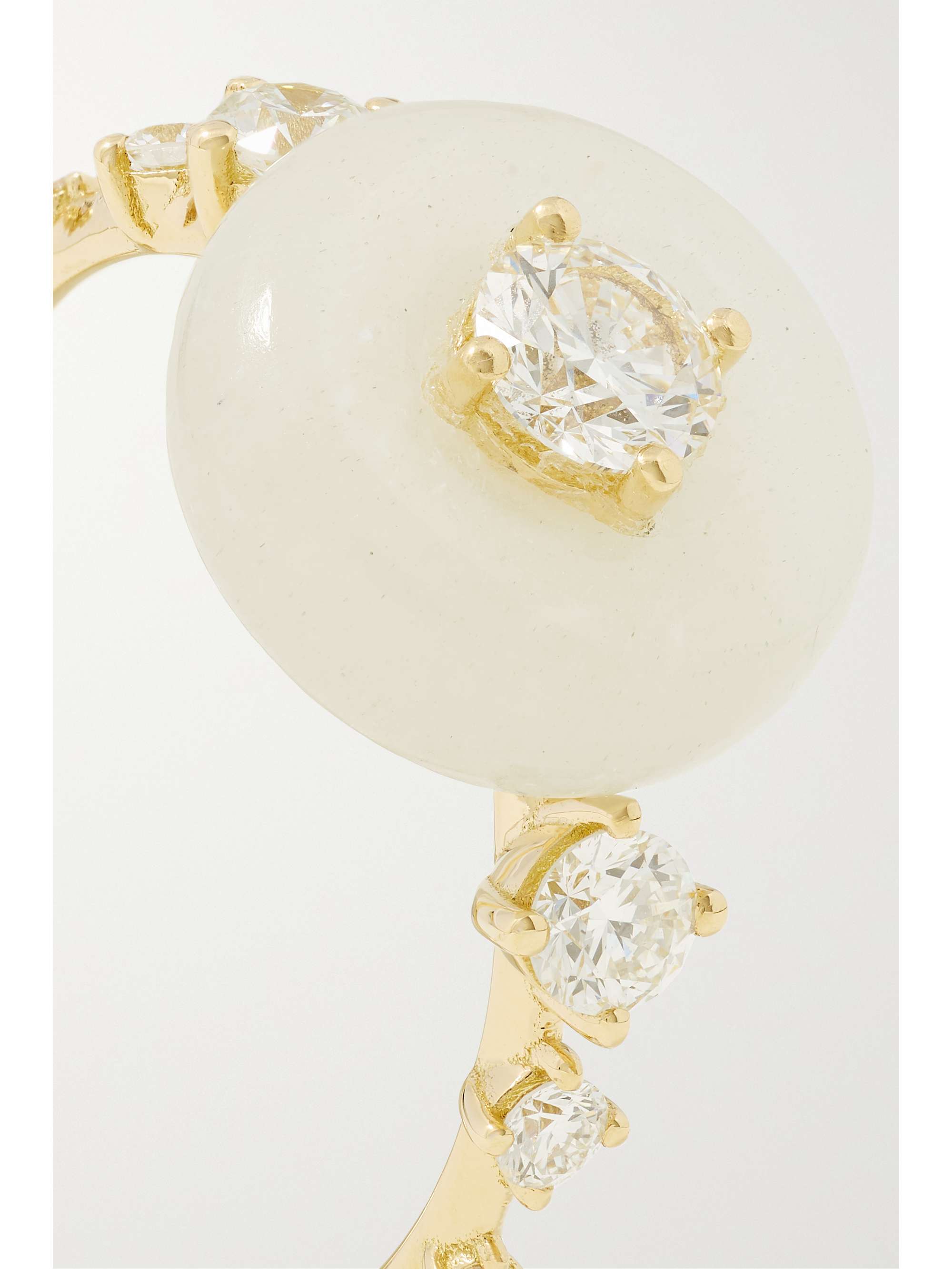 FERNANDO JORGE Orbit 18-karat gold, aquamarine and diamond ring