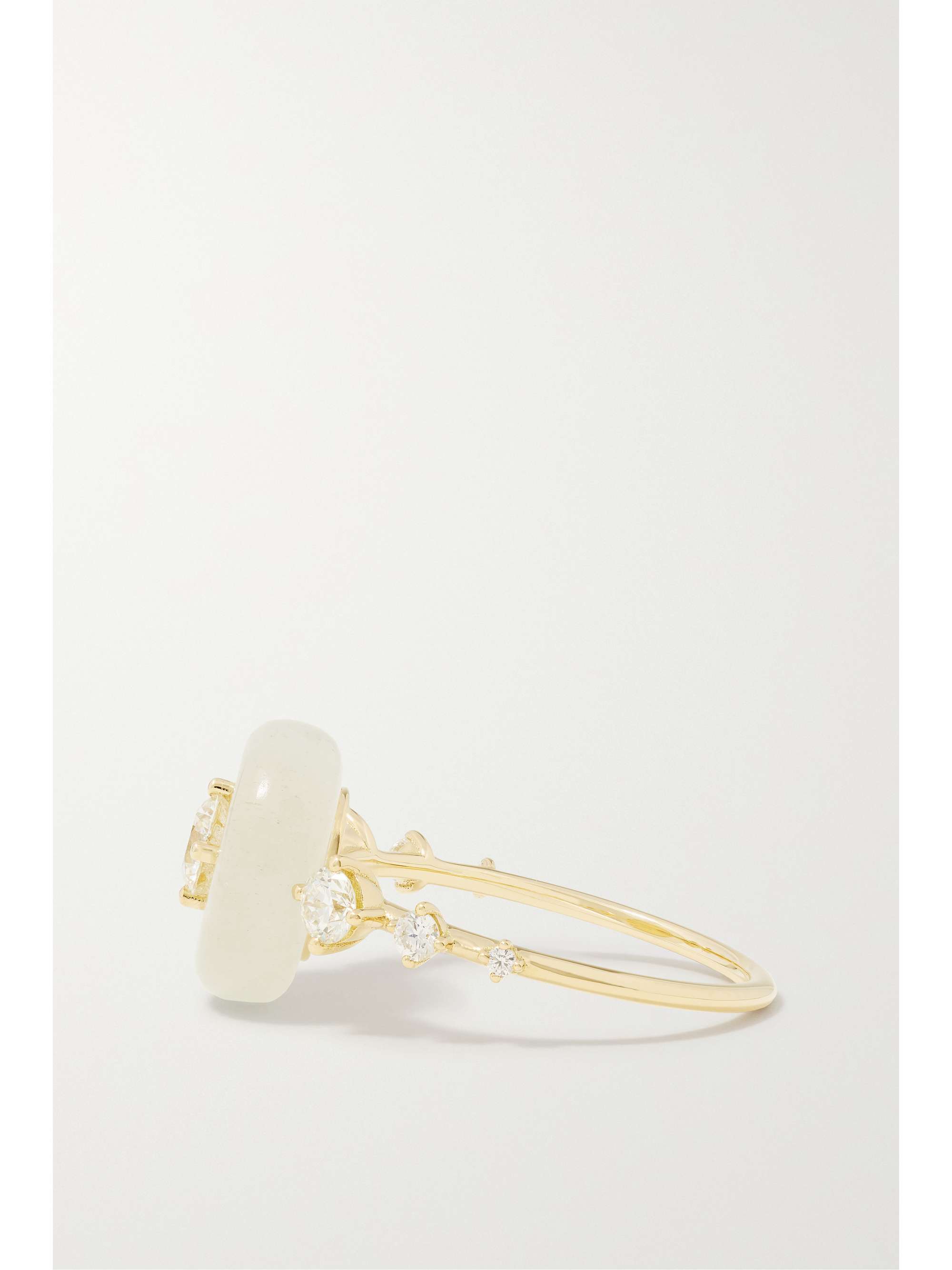 FERNANDO JORGE Orbit 18-karat gold, aquamarine and diamond ring