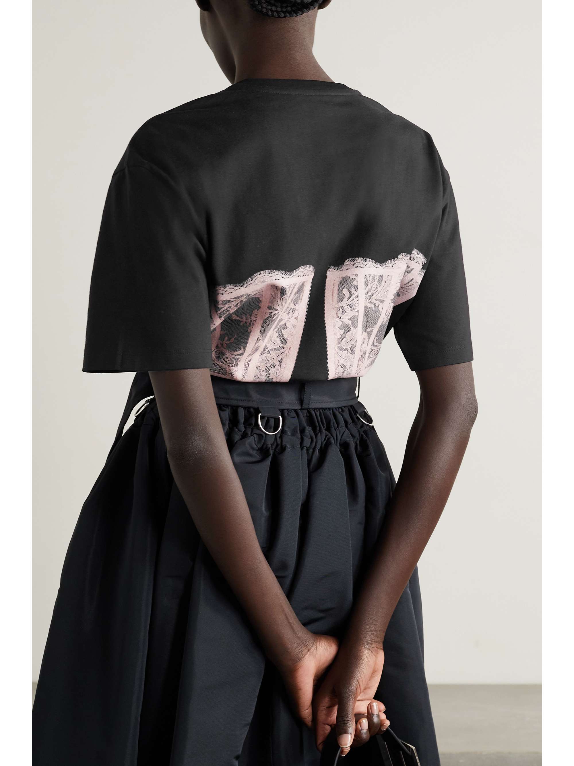 ALEXANDER MCQUEEN Printed cotton-jersey T-shirt