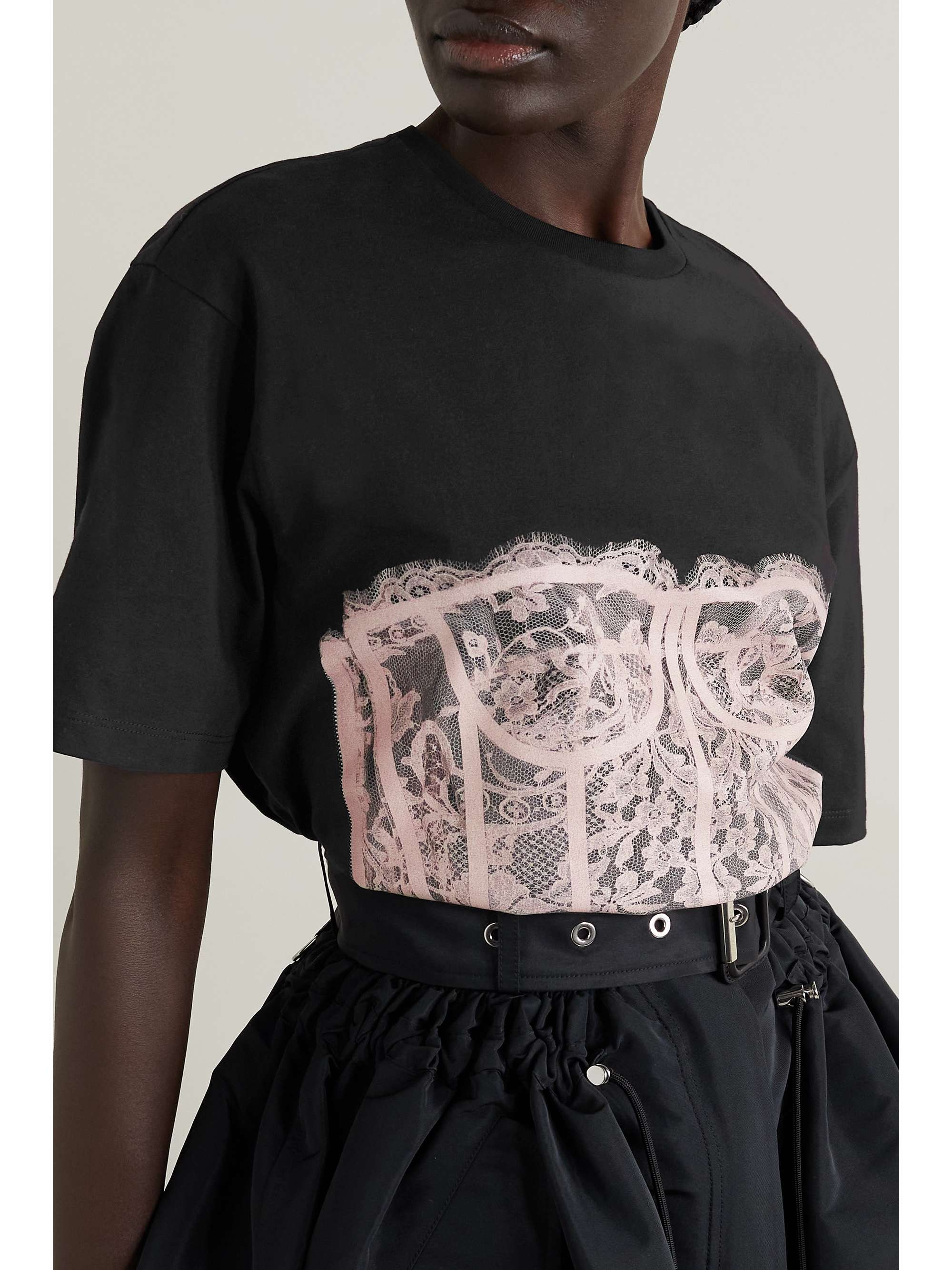 ALEXANDER MCQUEEN Printed cotton-jersey T-shirt