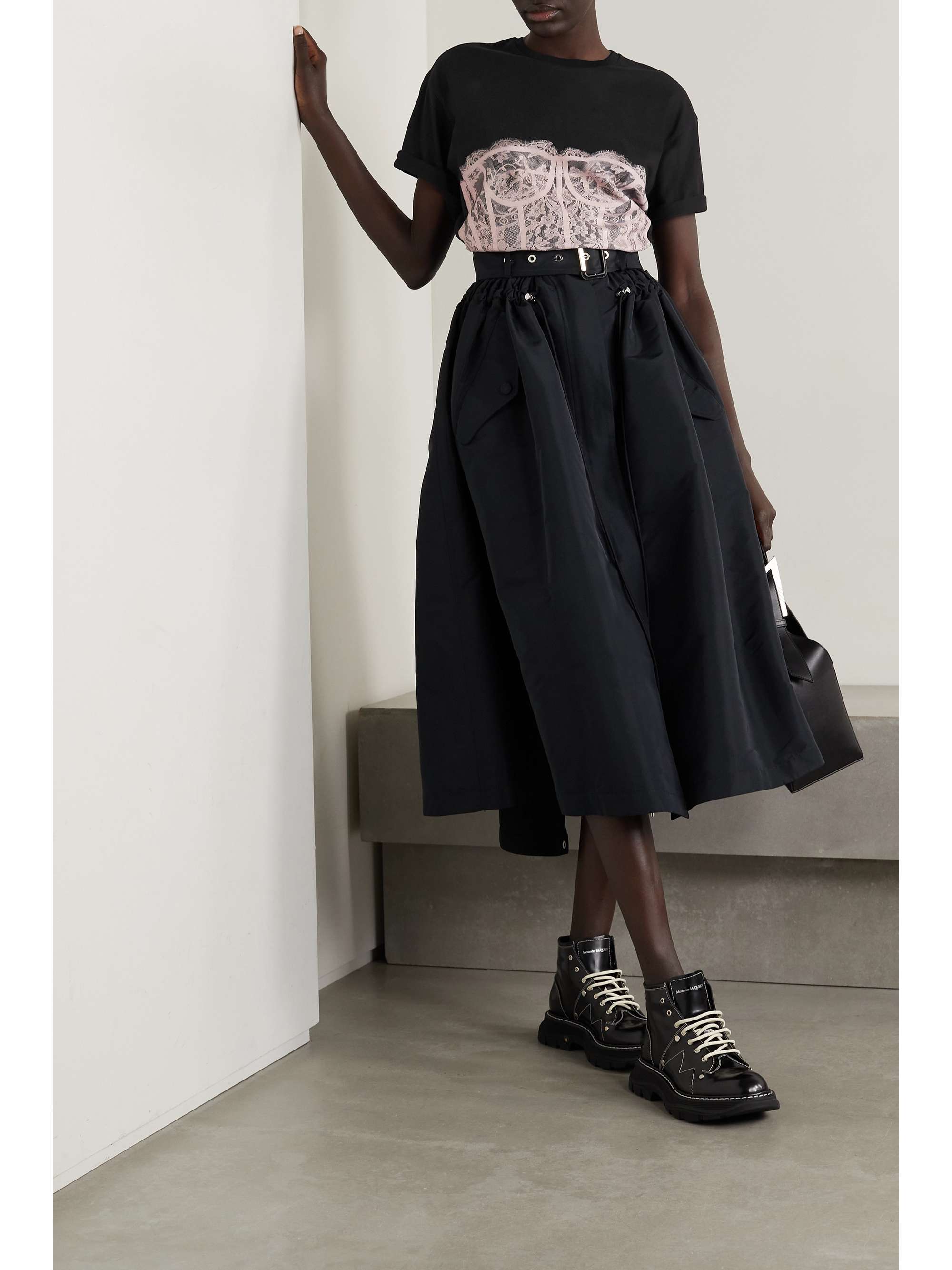 ALEXANDER MCQUEEN Printed cotton-jersey T-shirt