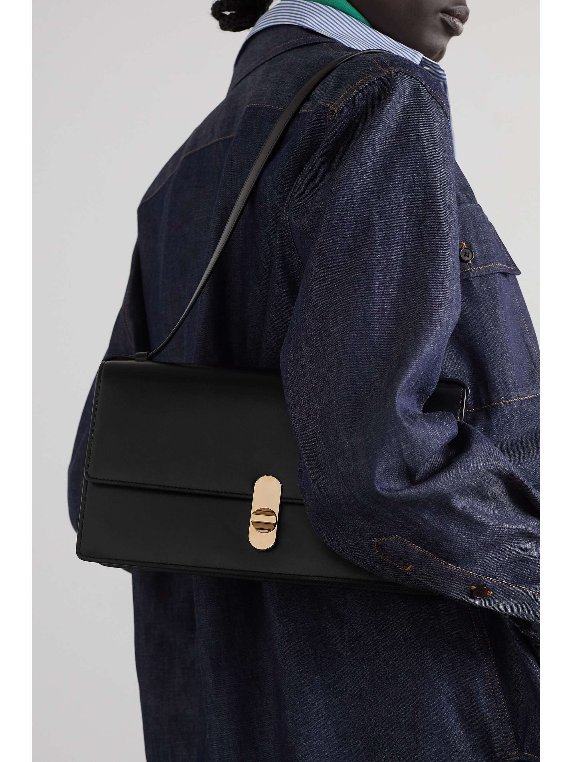 THE ROW Clea leather shoulder bag