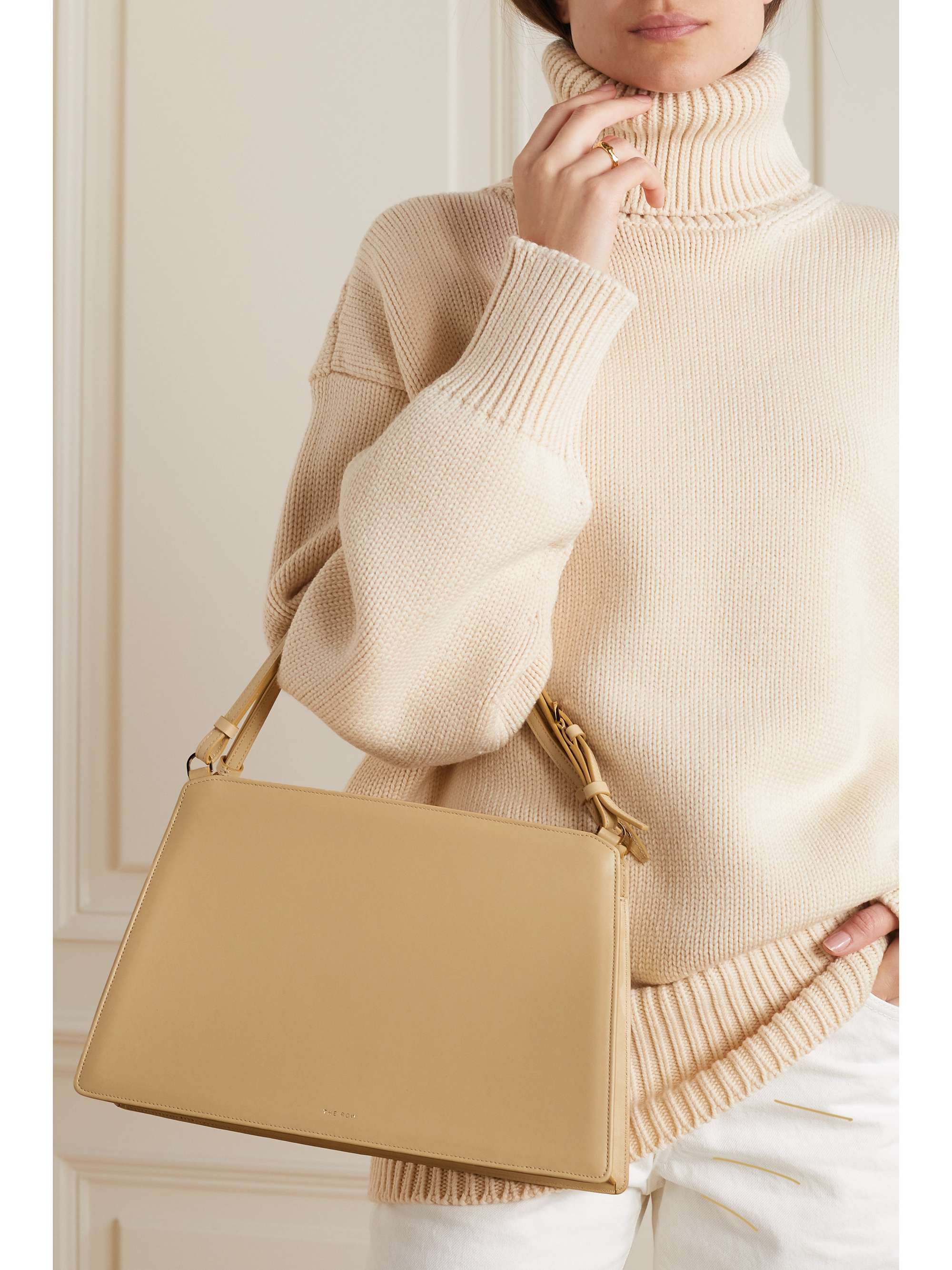 THE ROW Delanie leather shoulder bag