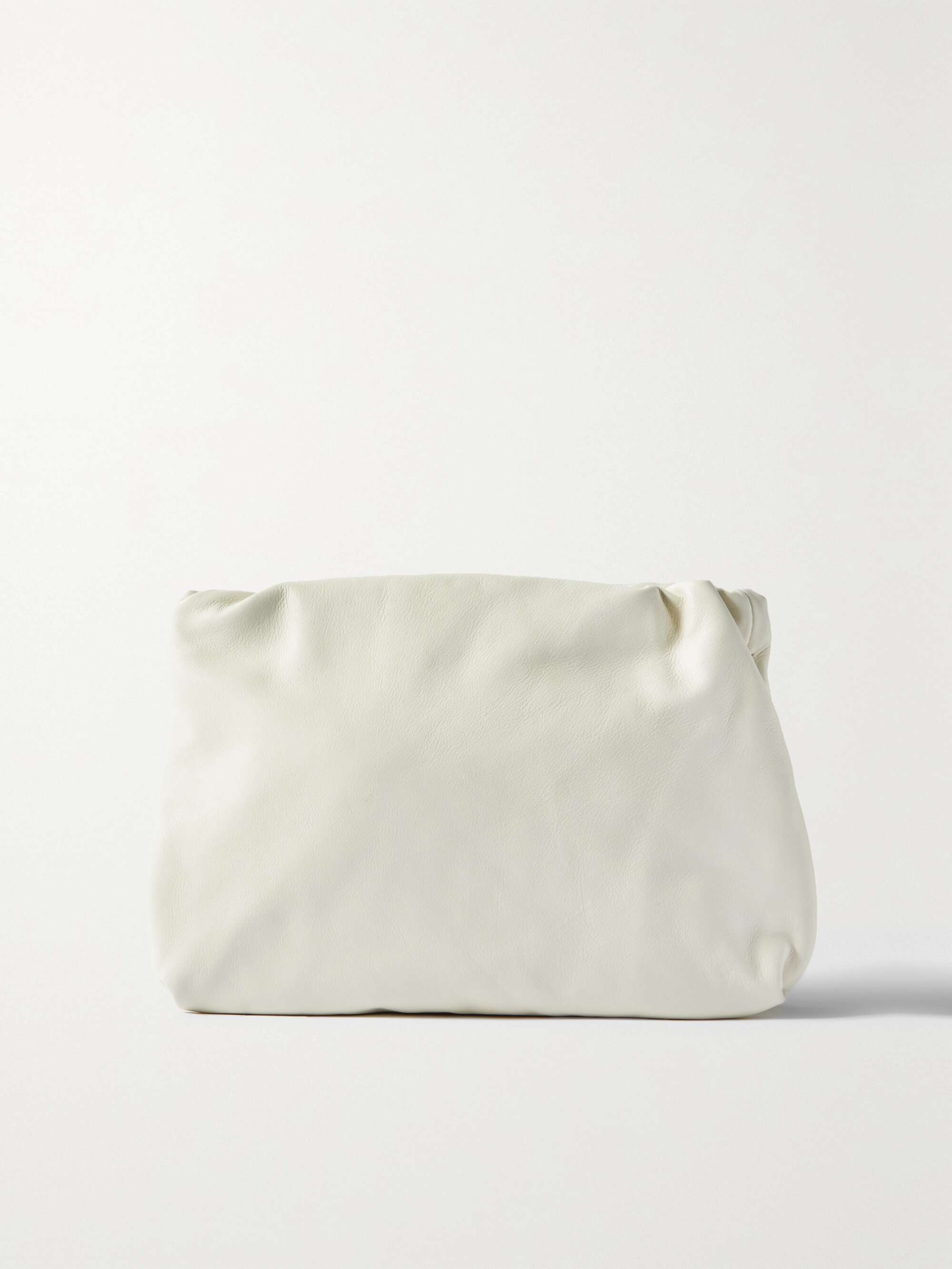 THE ROW Bourse leather clutch | NET-A-PORTER