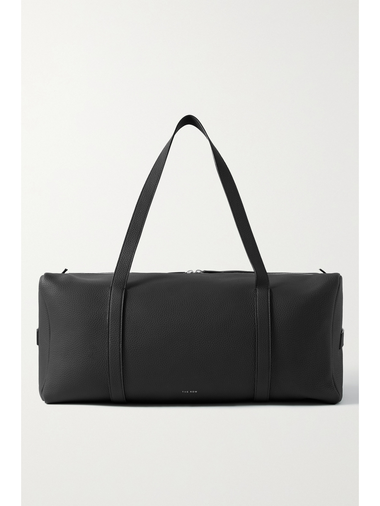 The Row - Gio Textured-leather Weekend Bag - Black