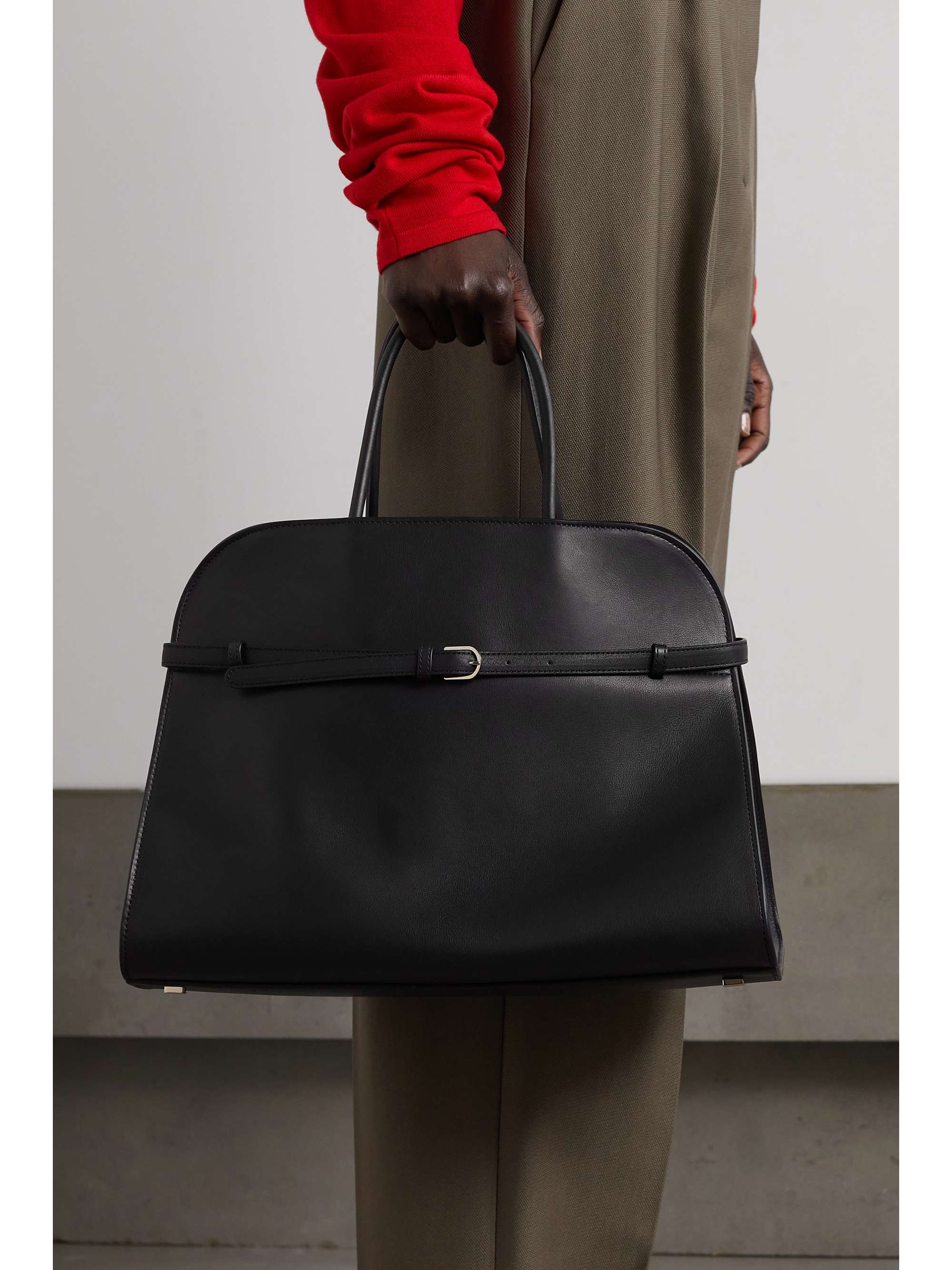 THE ROW Margaux 15 buckled leather tote | NET-A-PORTER