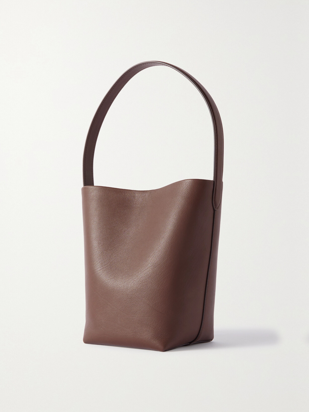 The Row - N/s Park Small Textured-leather Tote - Brown