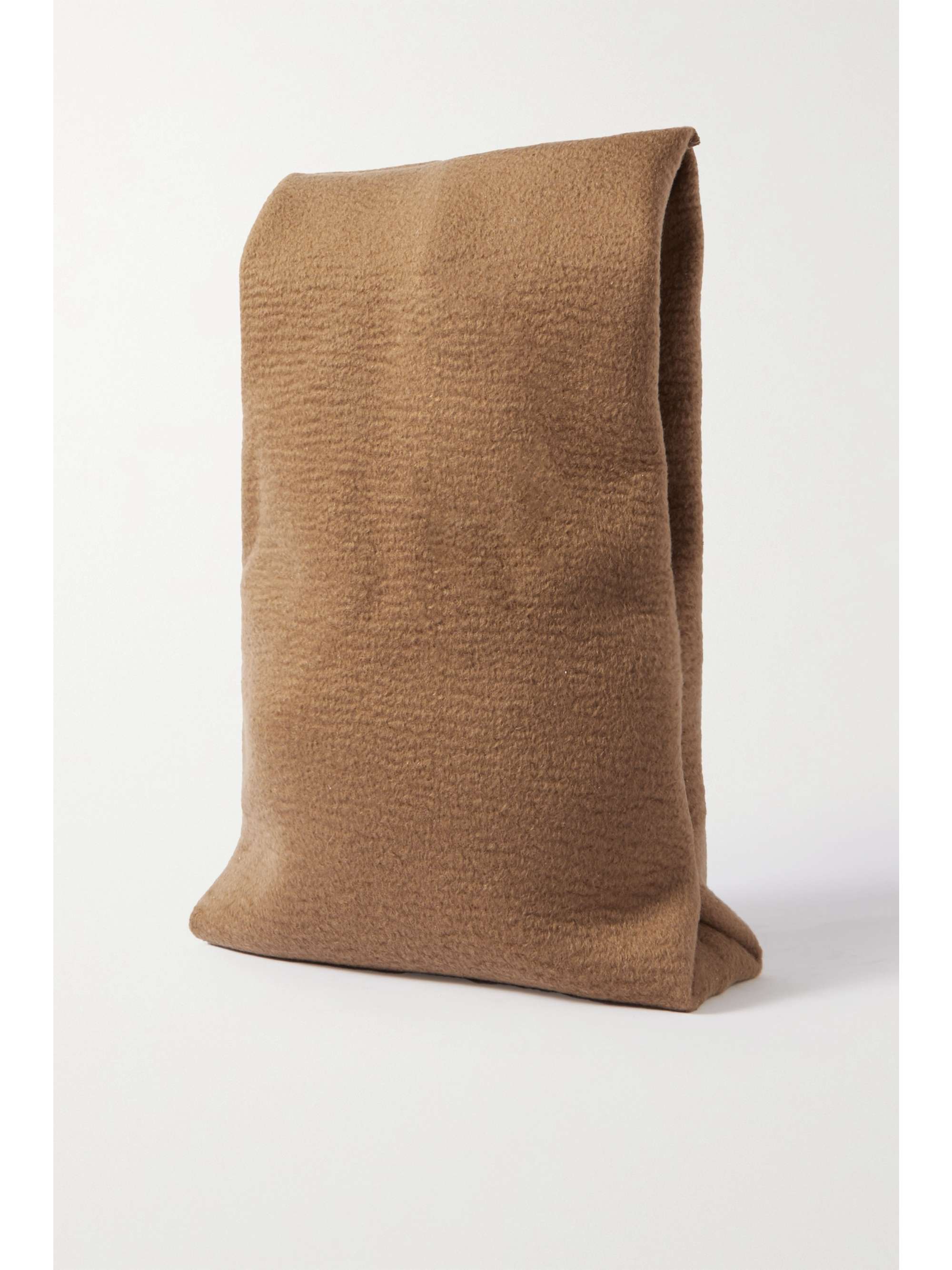 THE ROW Glove large cashmere clutch