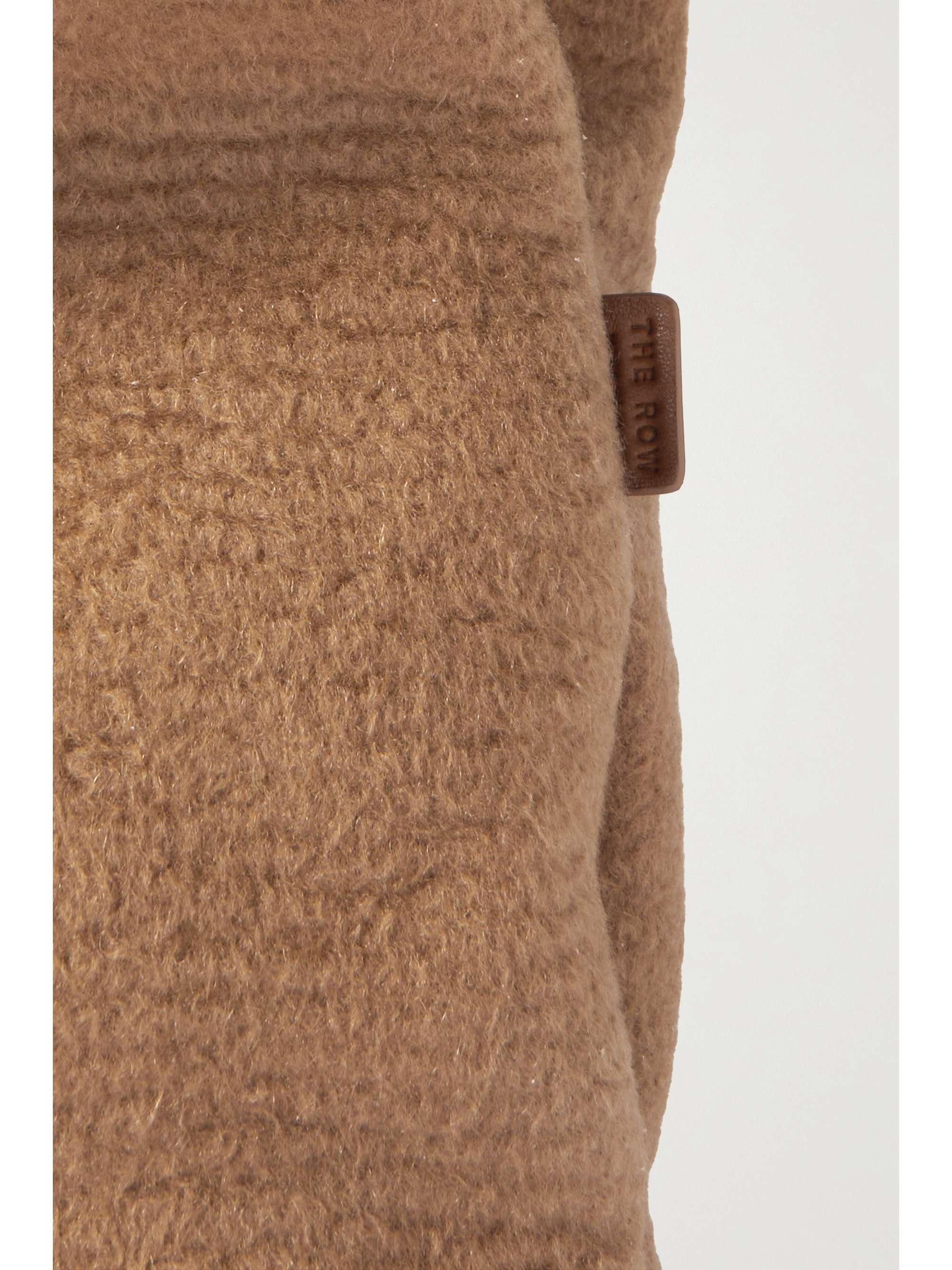 THE ROW Glove large cashmere clutch