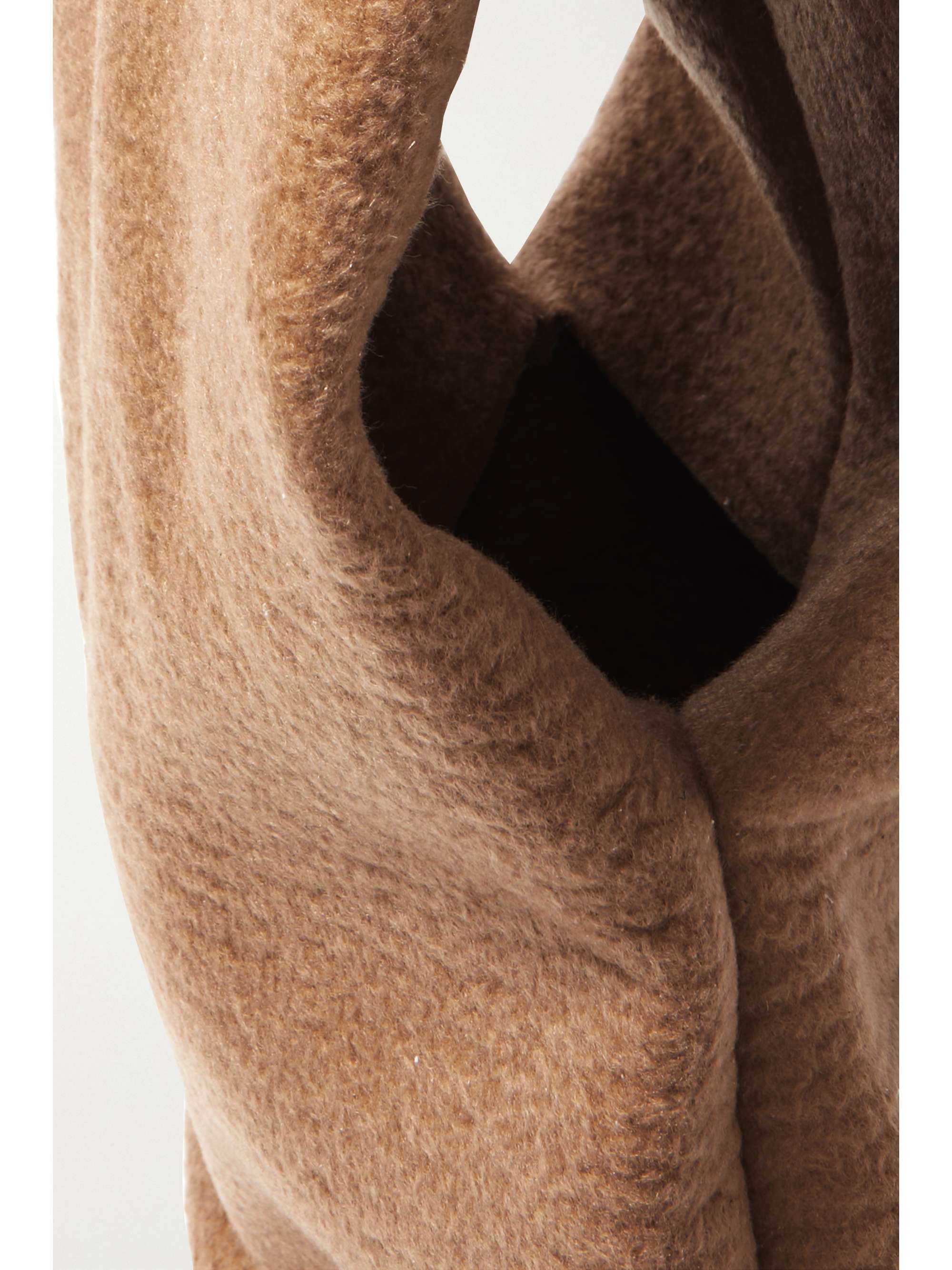 THE ROW Glove large cashmere clutch