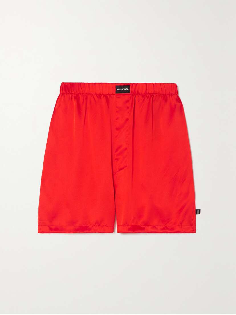 Balenciaga Silk-satin Shorts
