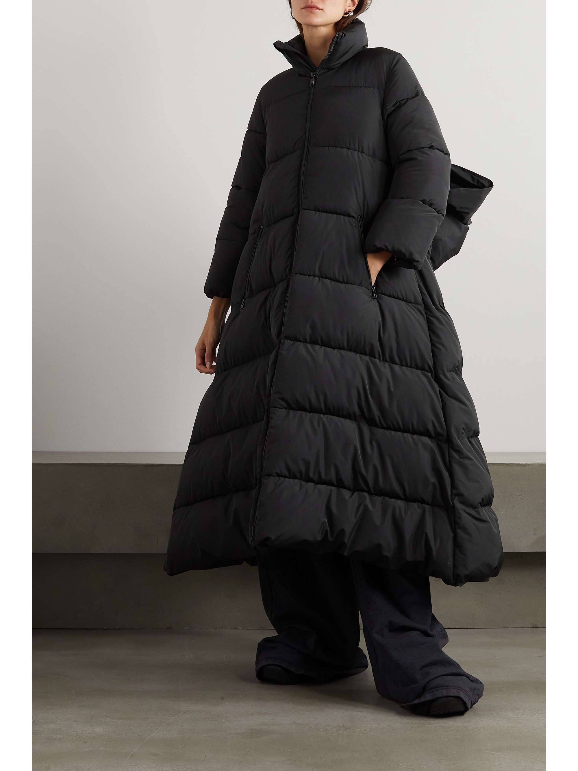 BALENCIAGA Oversized quilted shell jacket