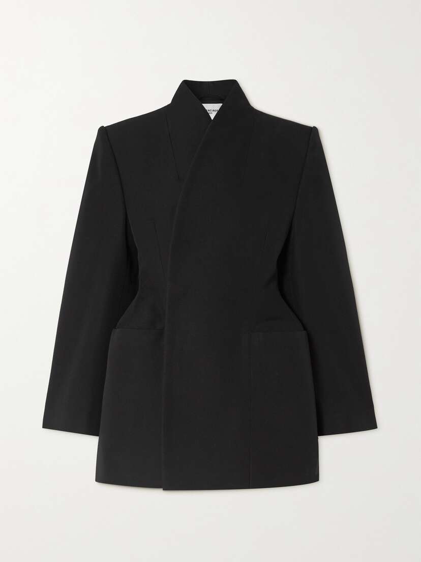 Balenciaga Hourglass Wool-gabardine Jacket
