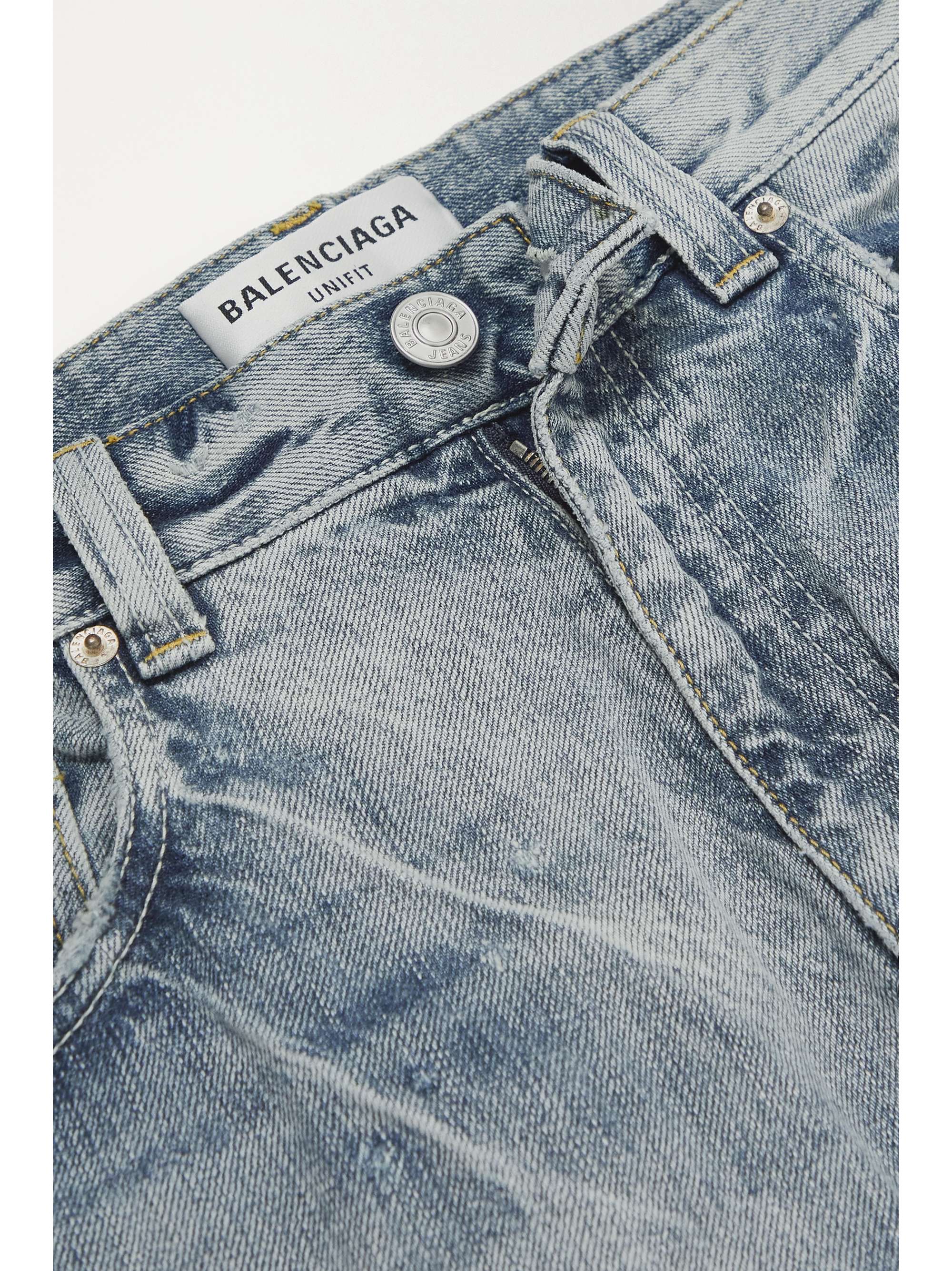 balenciaga flared denim
