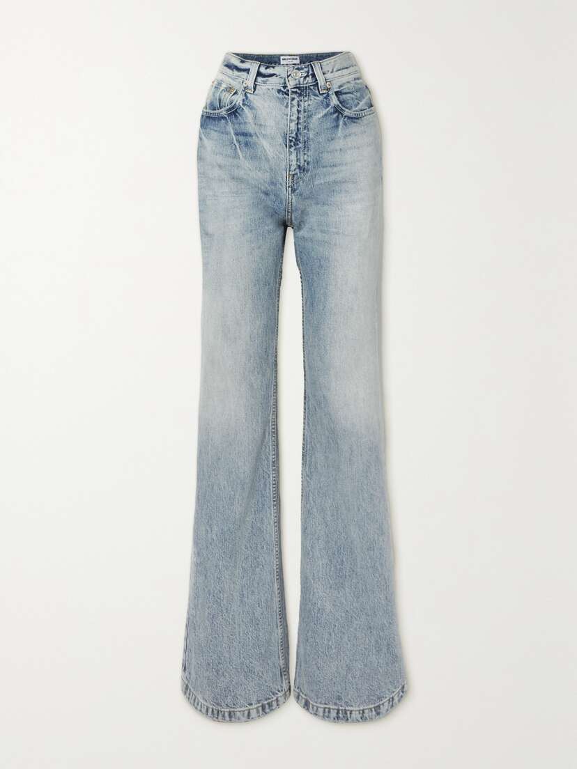 Balenciaga Distressed High-rise Flared Jeans