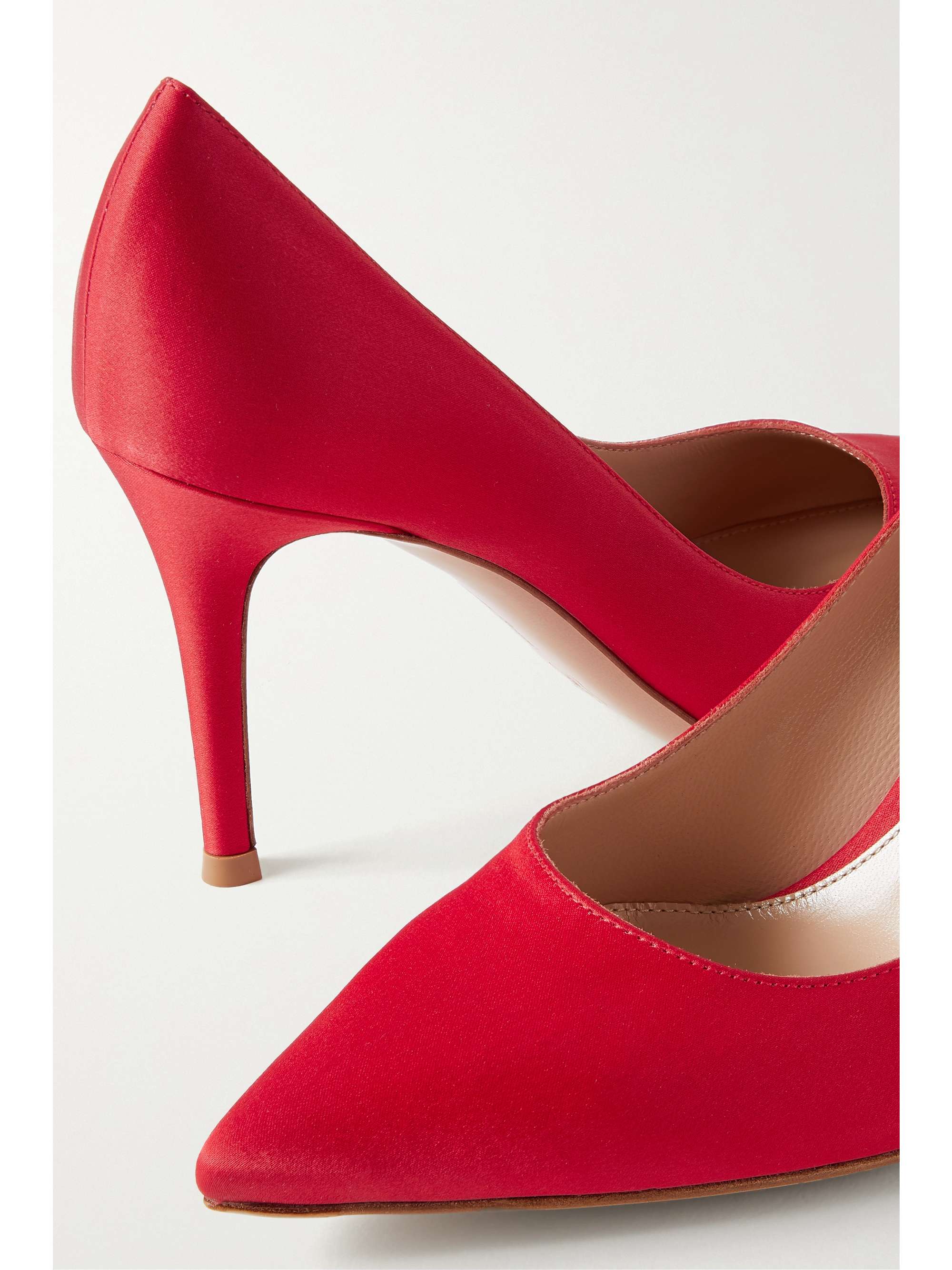 Gianvito rossi hotsell red suede pumps