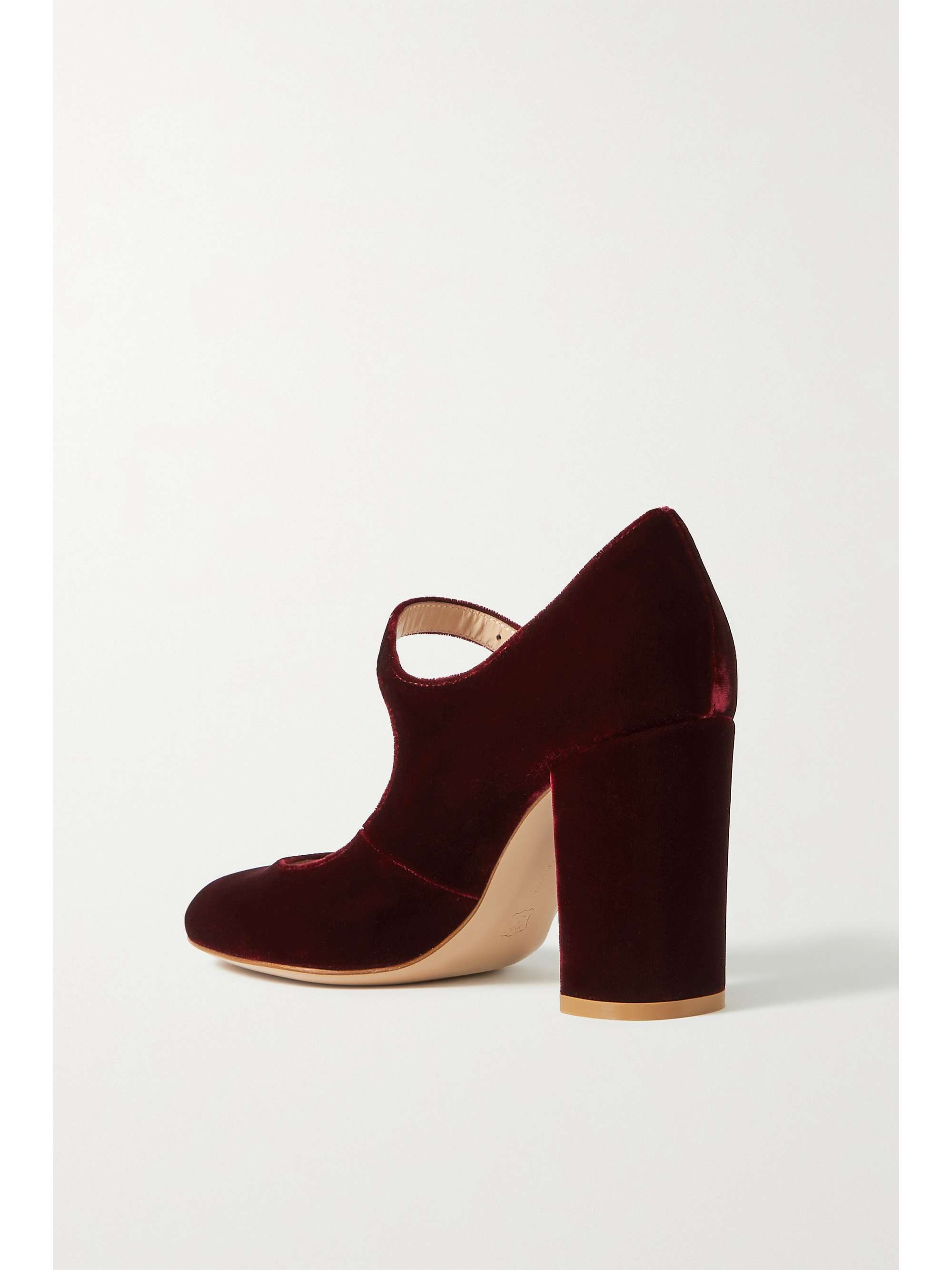 GIANVITO ROSSI 85 velvet Mary Jane pumps