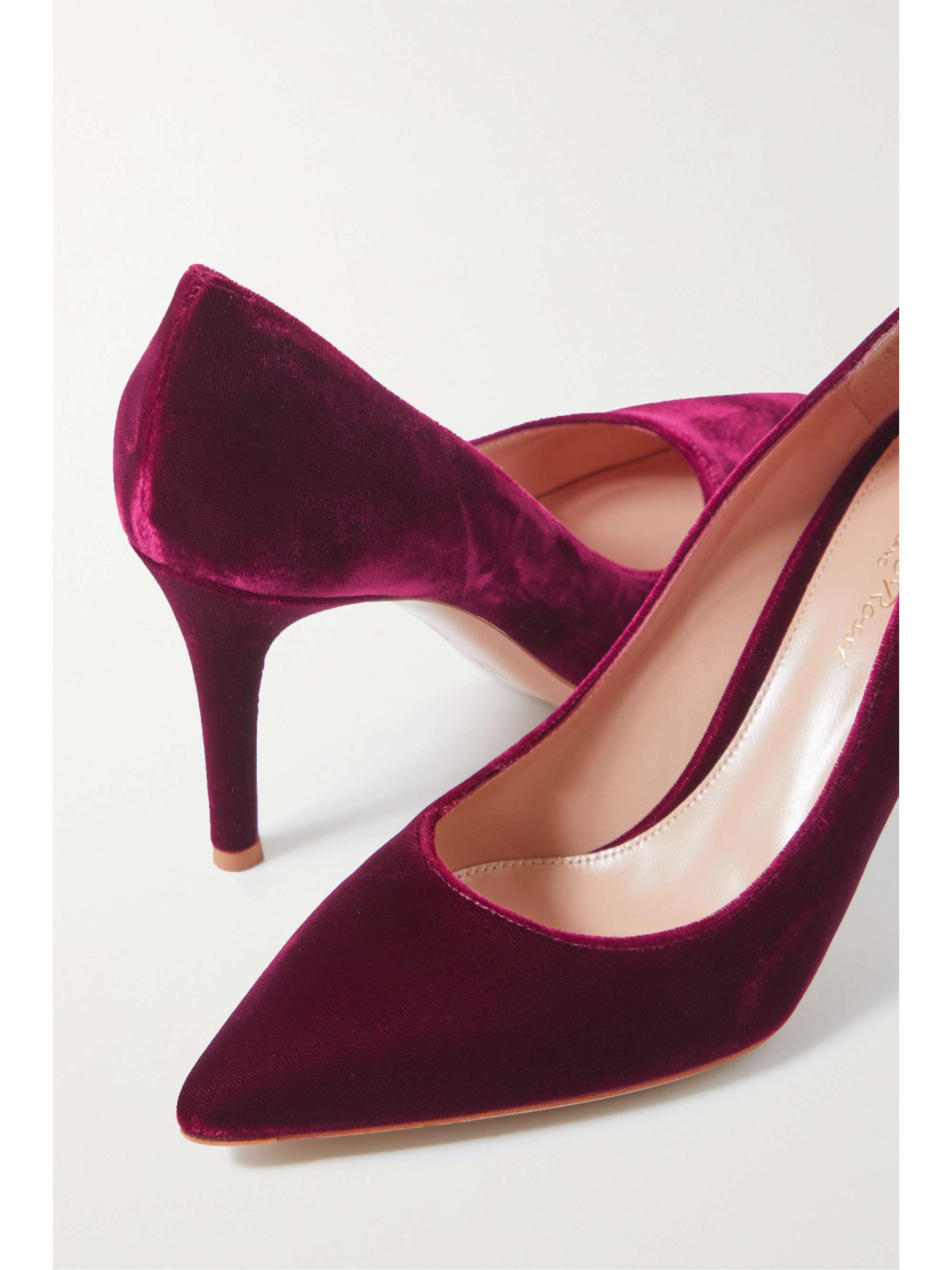 GIANVITO ROSSI 85 Velvet Pumps | NET-A-PORTER