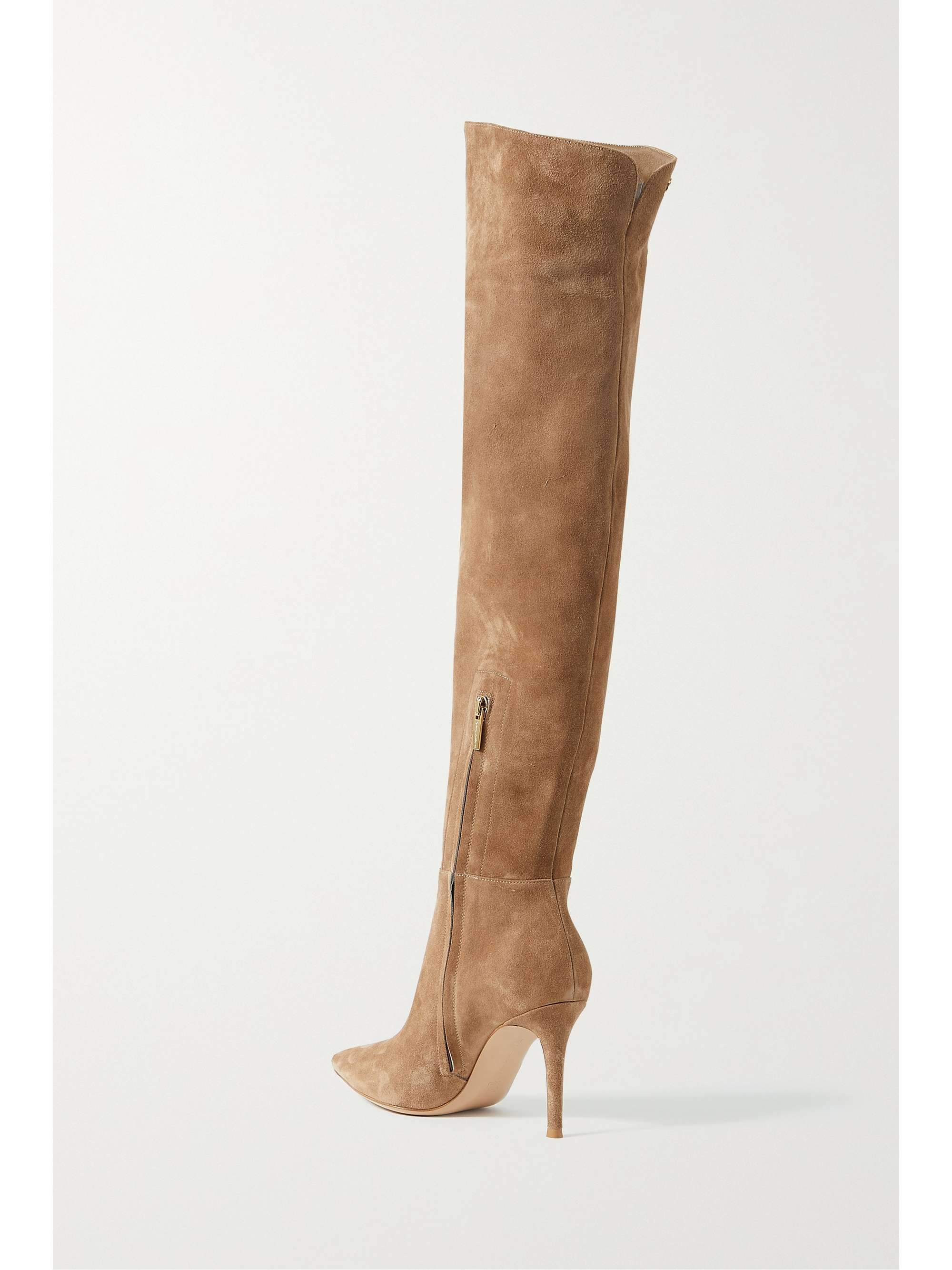 GIANVITO ROSSI 85 suede over-the-knee boots
