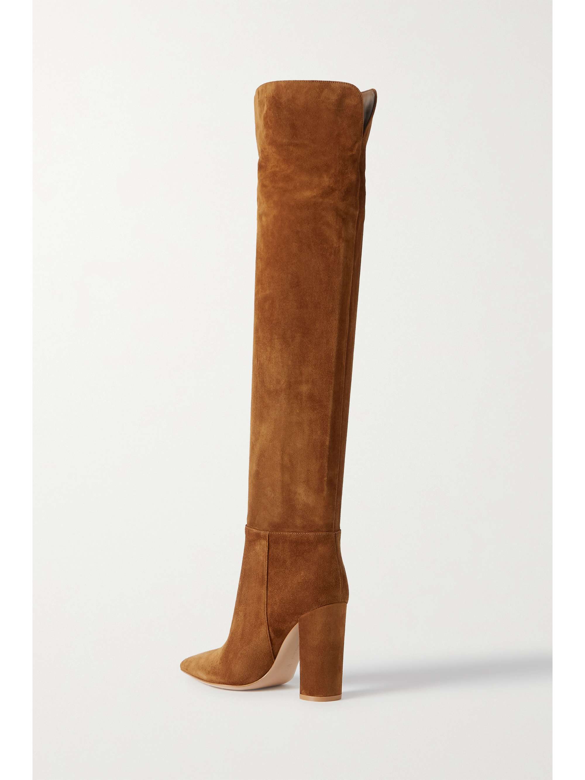 GIANVITO ROSSI 100 スエード オーバーニーブーツ