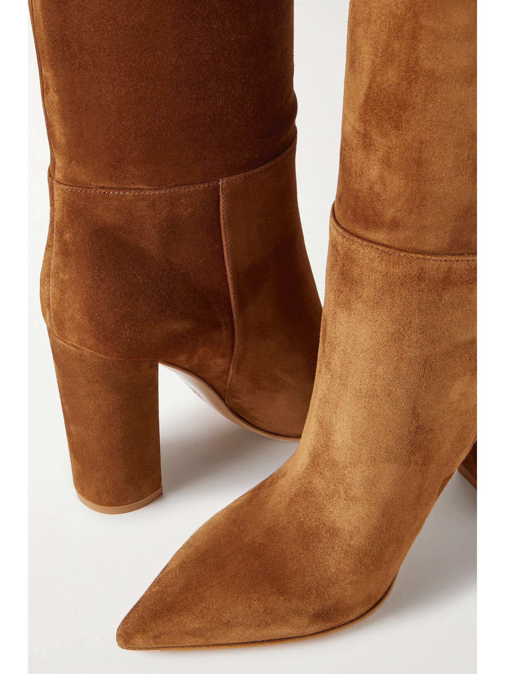 GIANVITO ROSSI 100 スエード オーバーニーブーツ