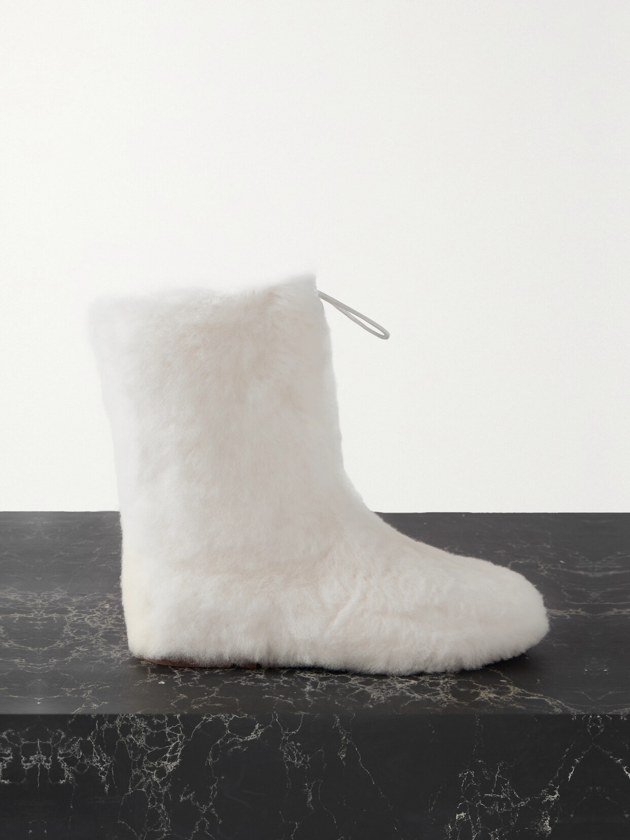 Loro Piana - Quinn Shearling Ankle Boots - Cream