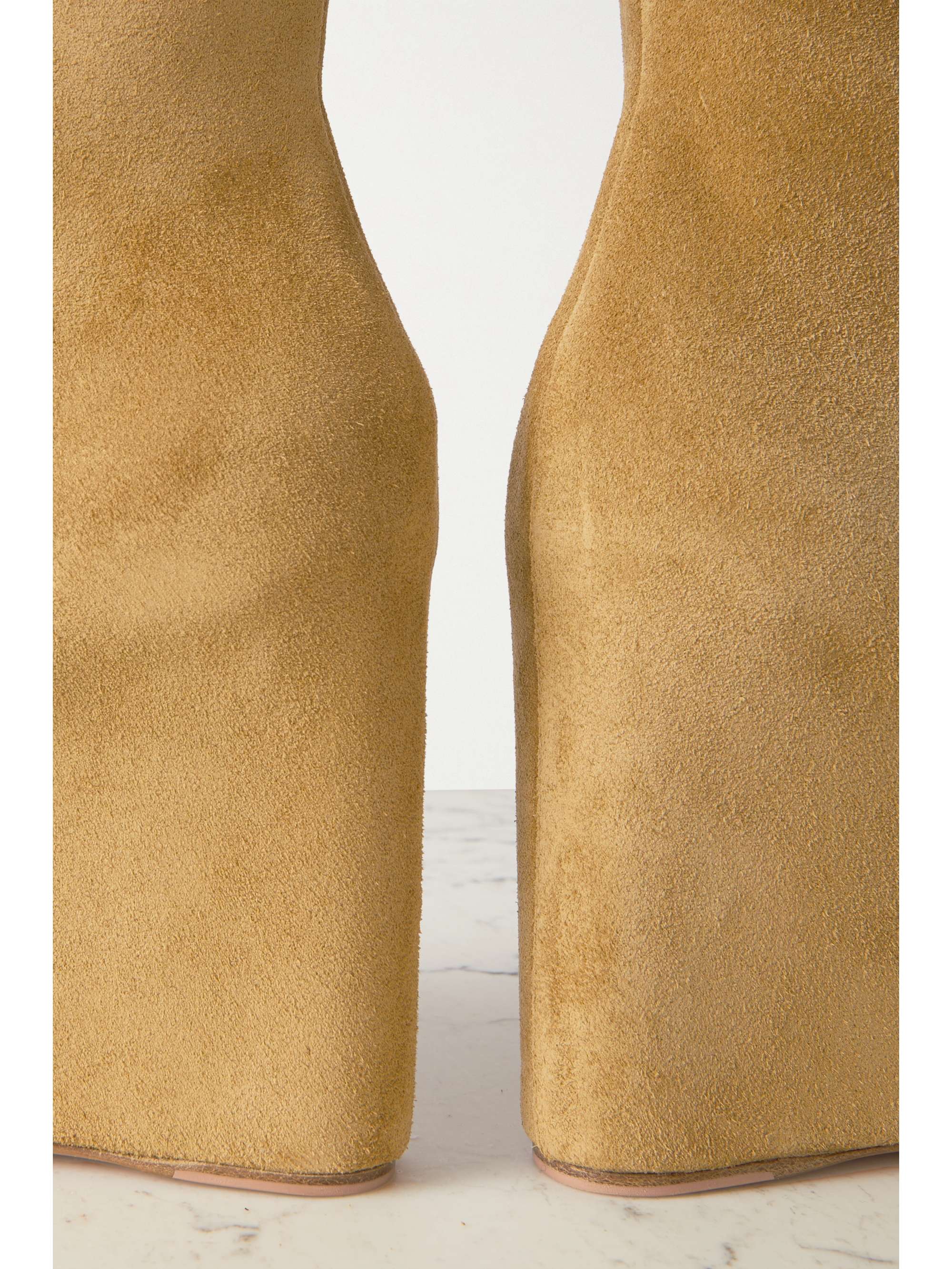 AMINA MUADDI Pernille suede wedge ankle boots