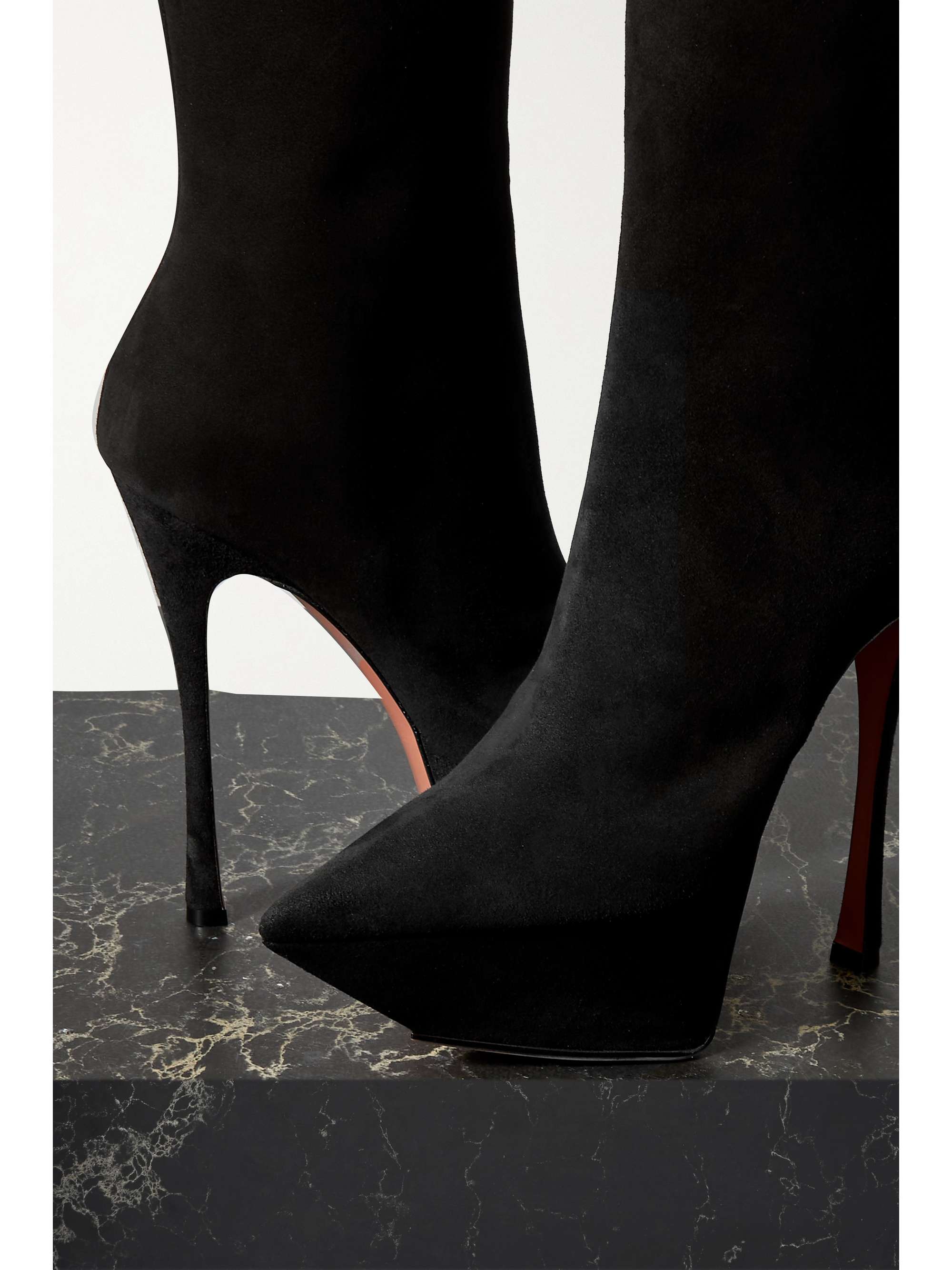 AMINA MUADDI Yigit suede platform ankle boots