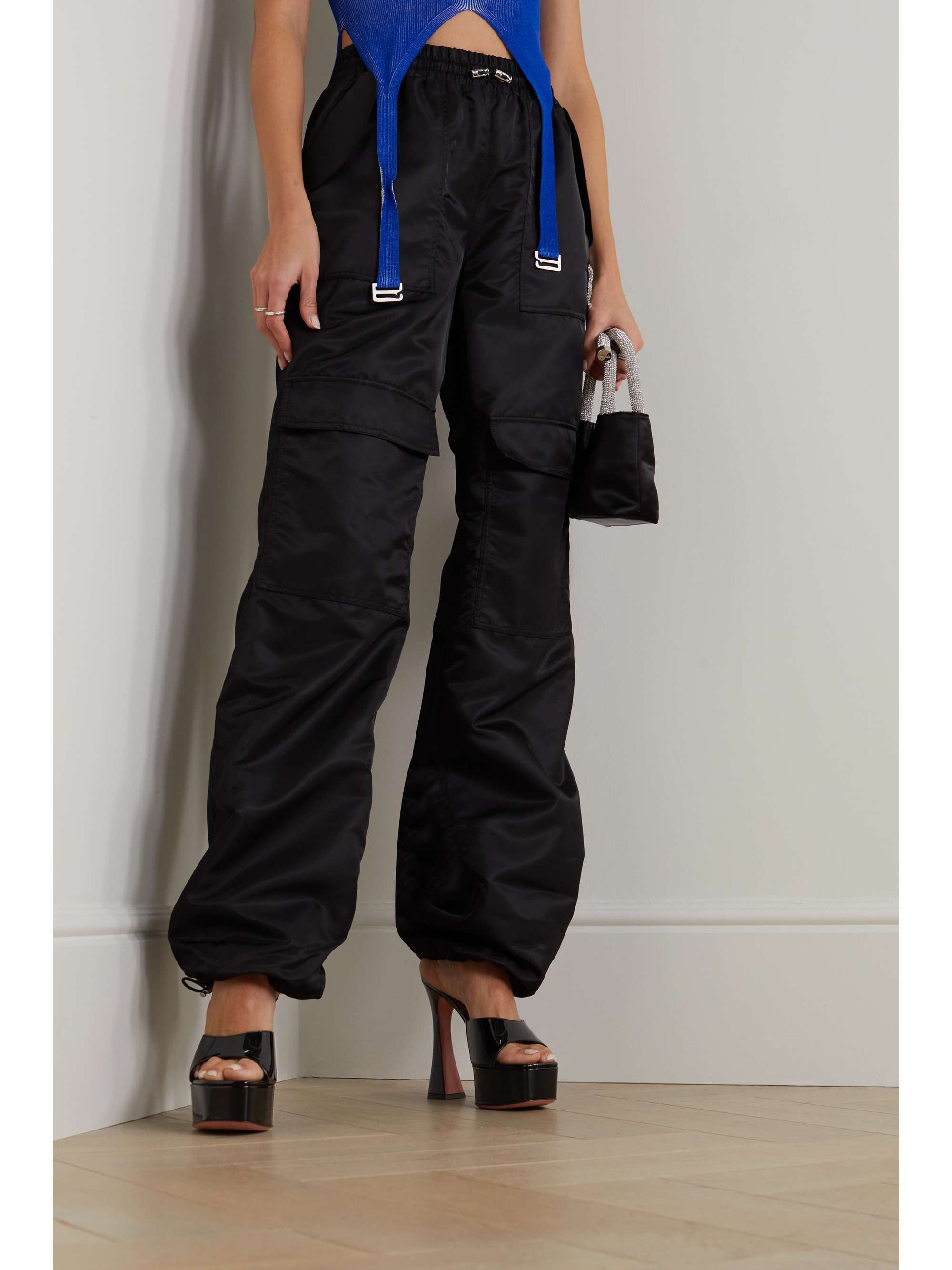 AMINA MUADDI Dalida patent-leather platform sandals