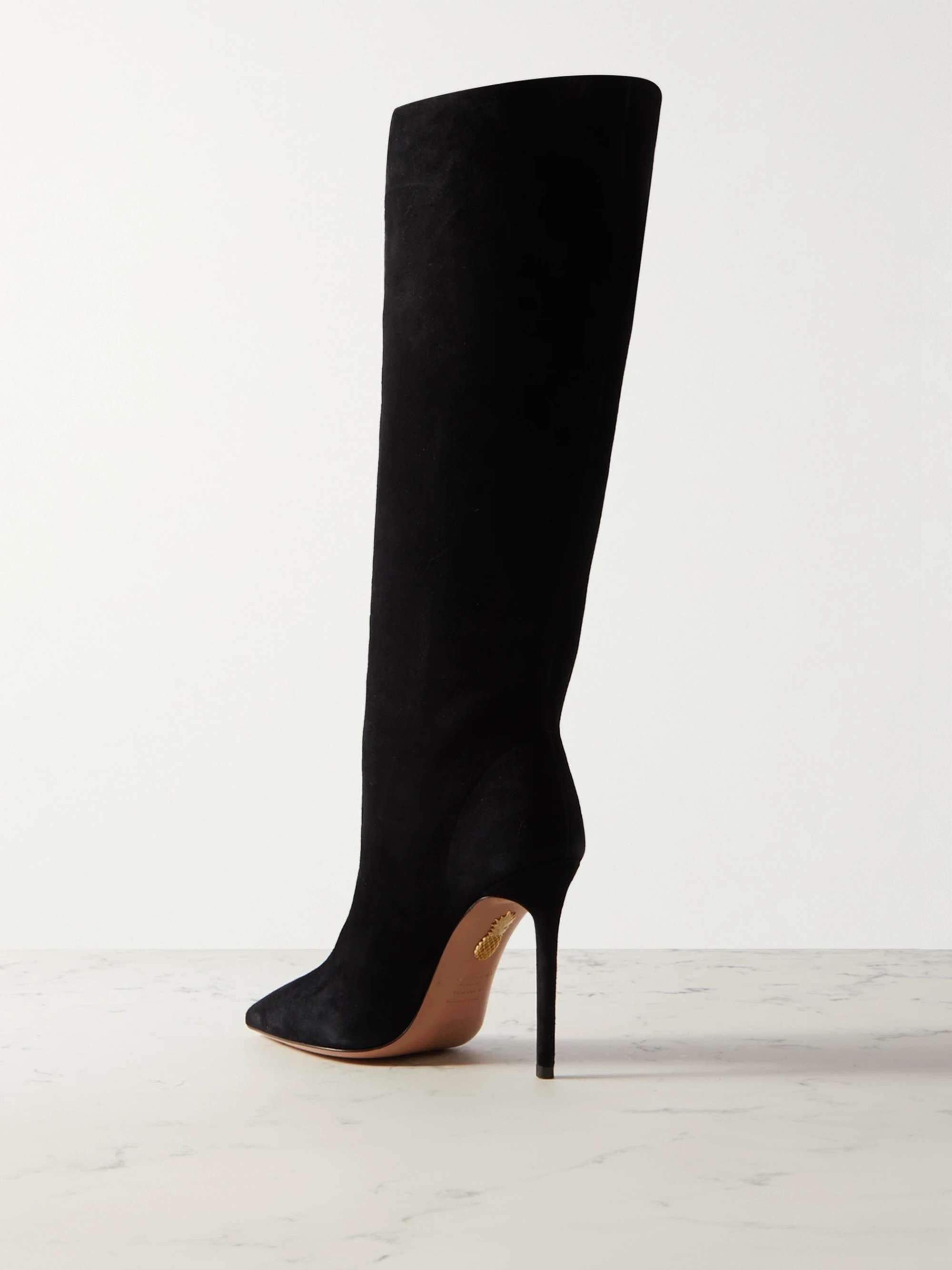 aquazzura curzon 75 suede knee boots
