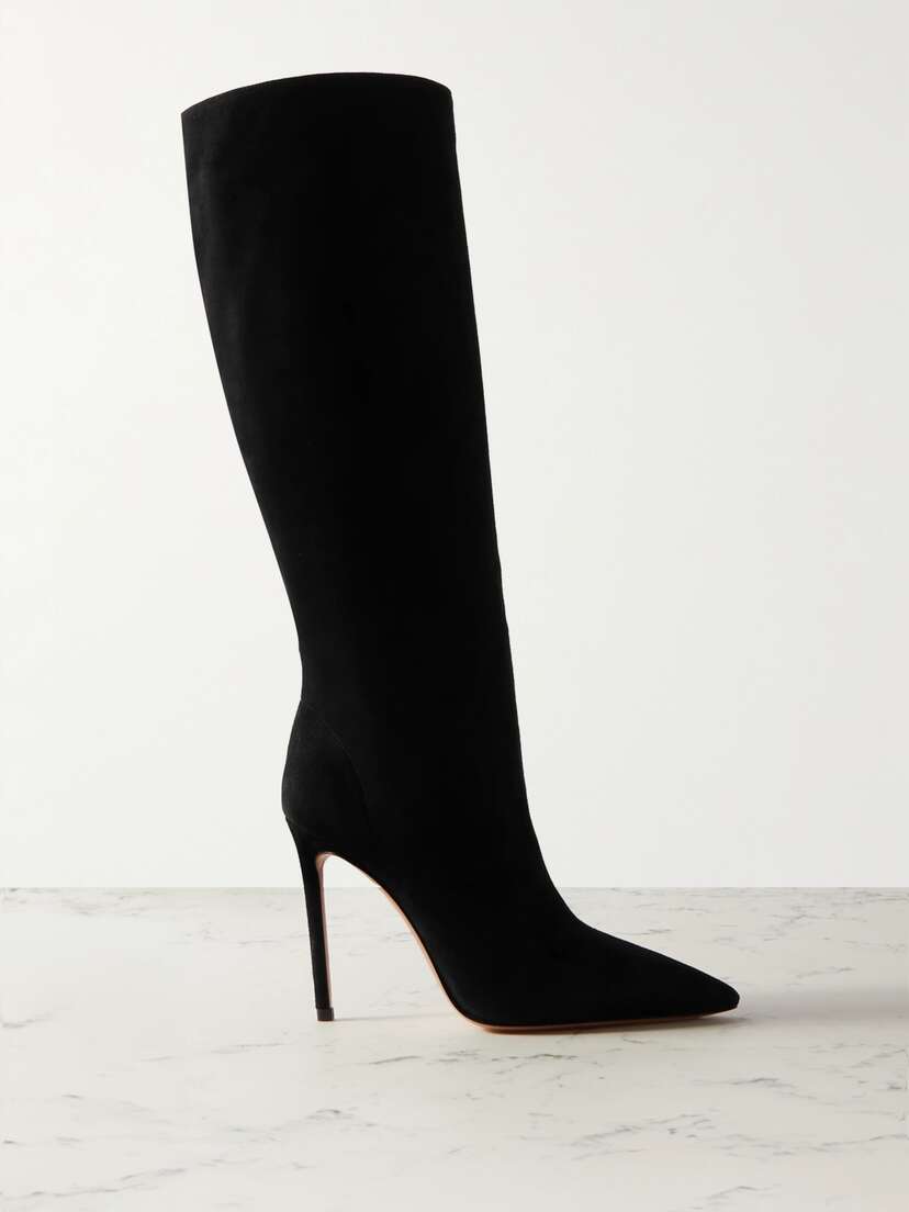 Aquazzura Matignon 105 Suede Knee Boots